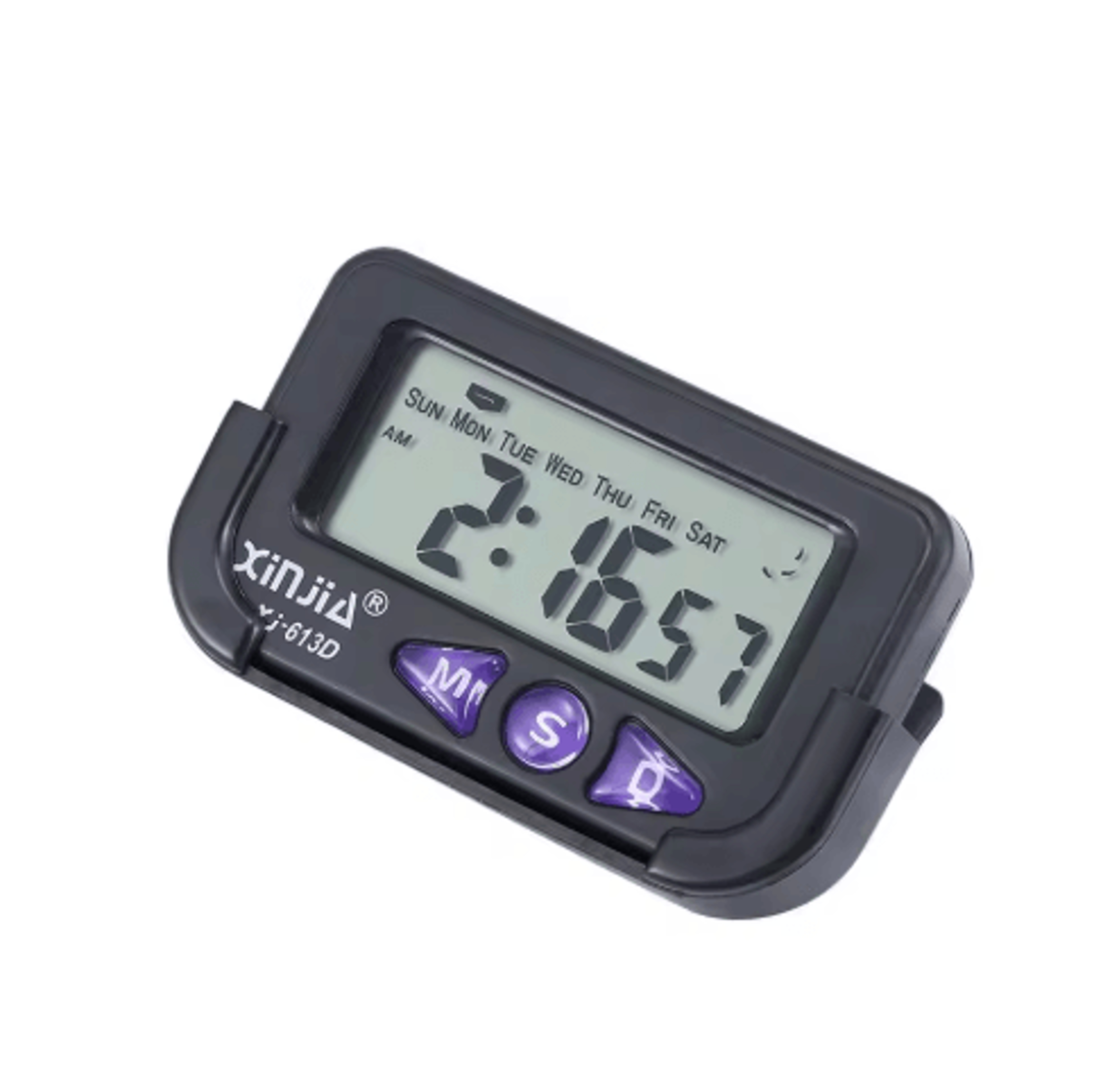 Portable Digital Pocket Clock  Date Alarm  Stopwatch Time Display 0