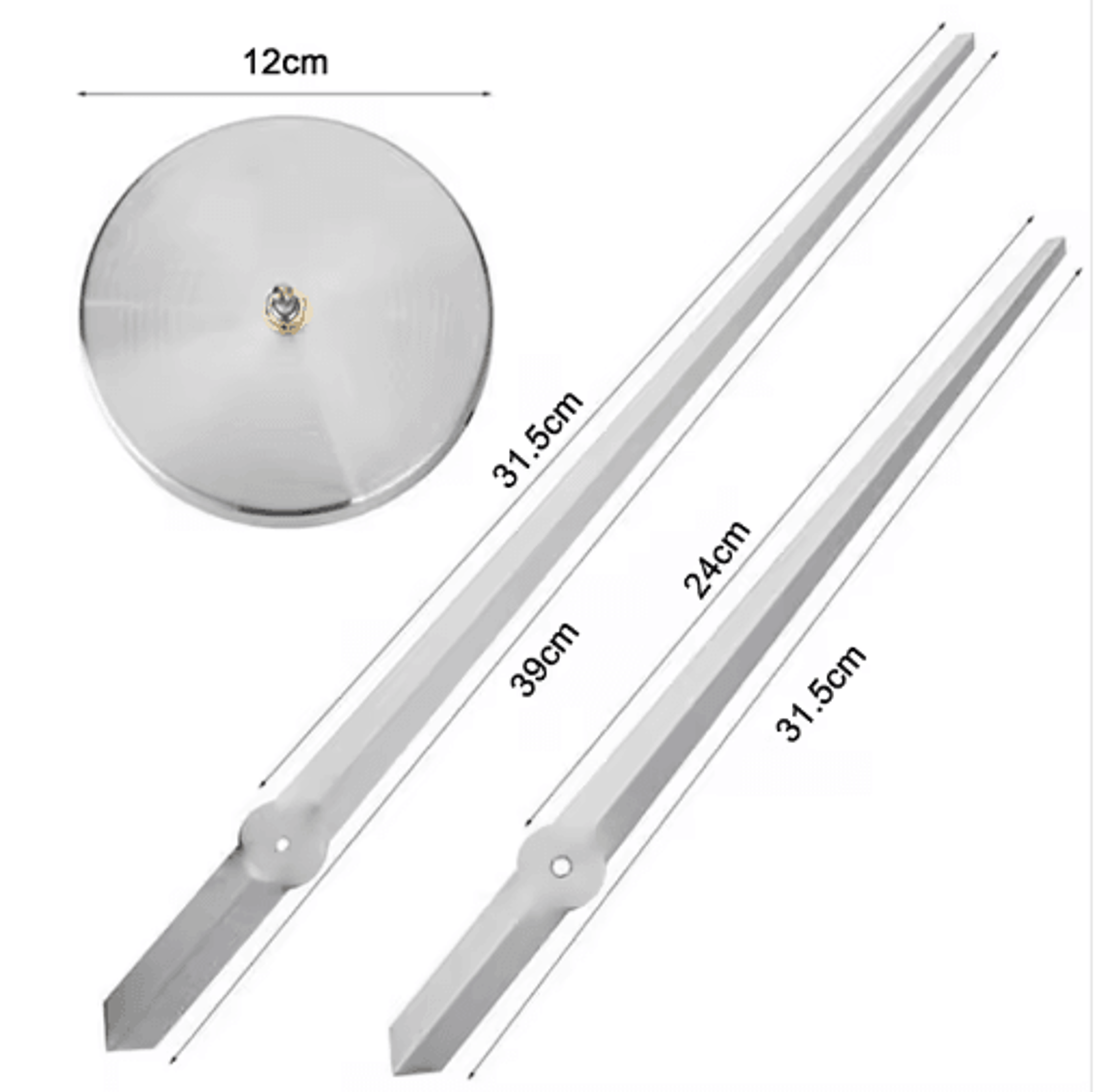 Large DIY Quartz Clock Hands  Modern 3D Wall Clock Needle Accessories 0