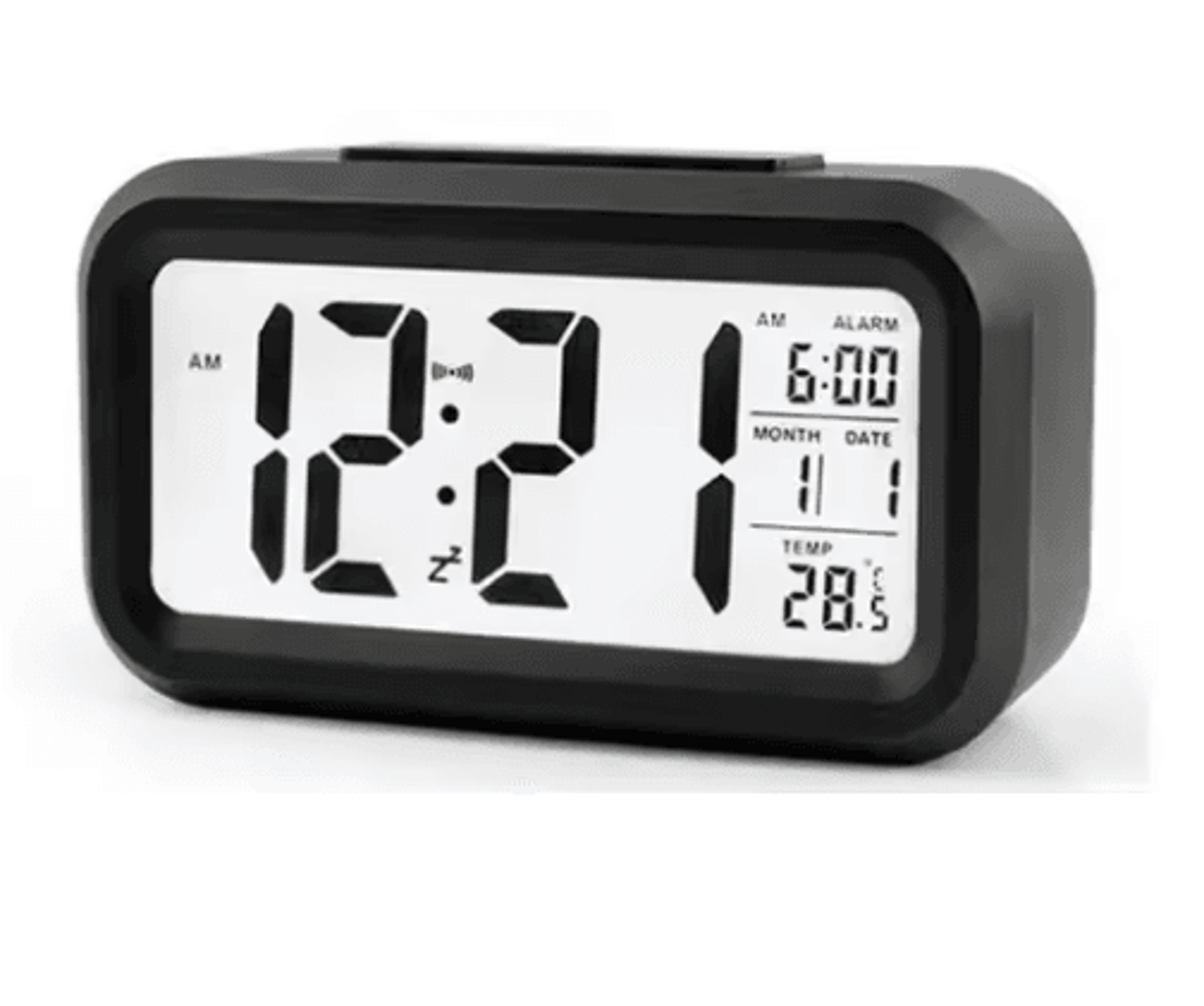 LED Digital Alarm Clock  Backlit Desk Clock With Snooze  Calendar 2