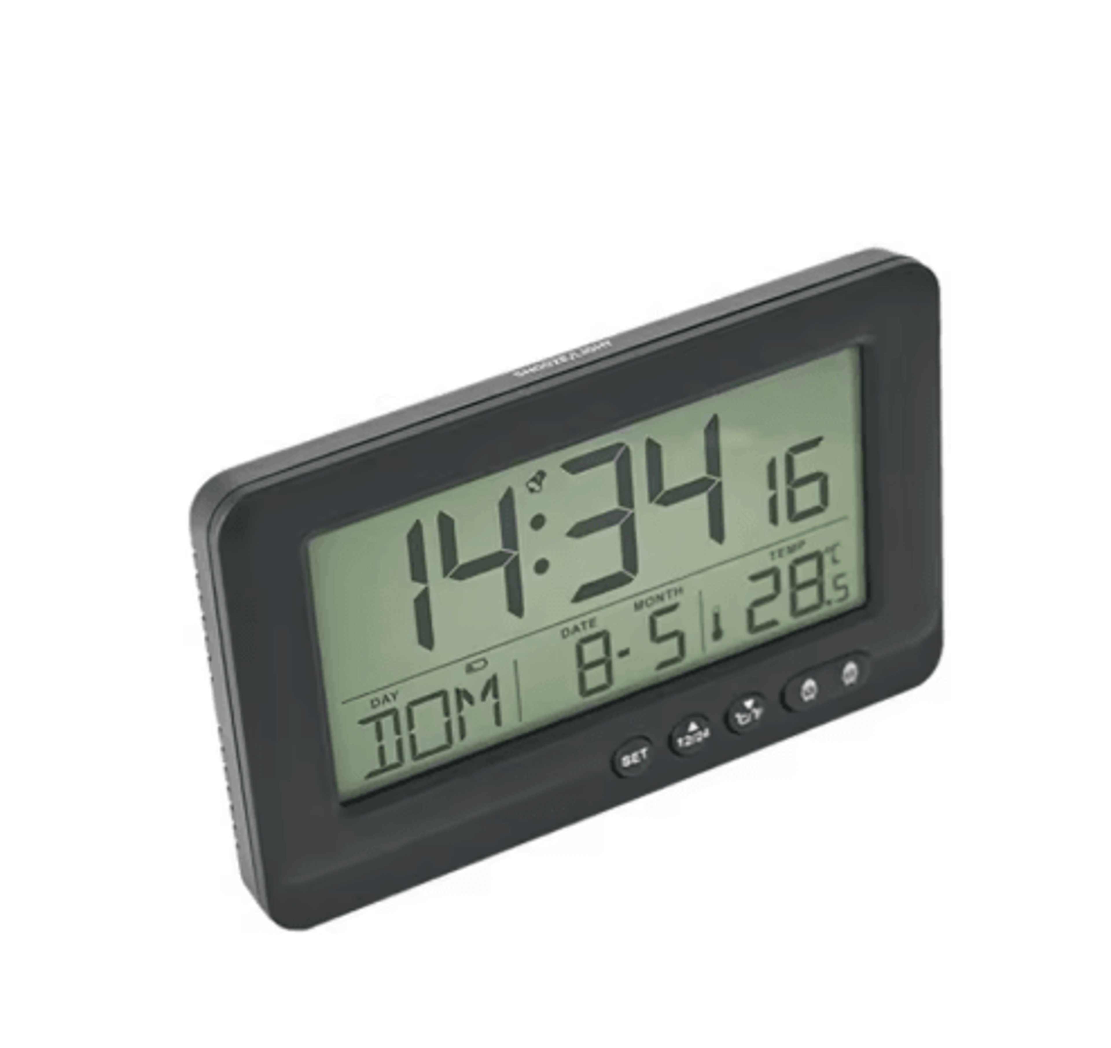 LCD Digital Alarm Clock  Time Date Week  Temperature Display 4