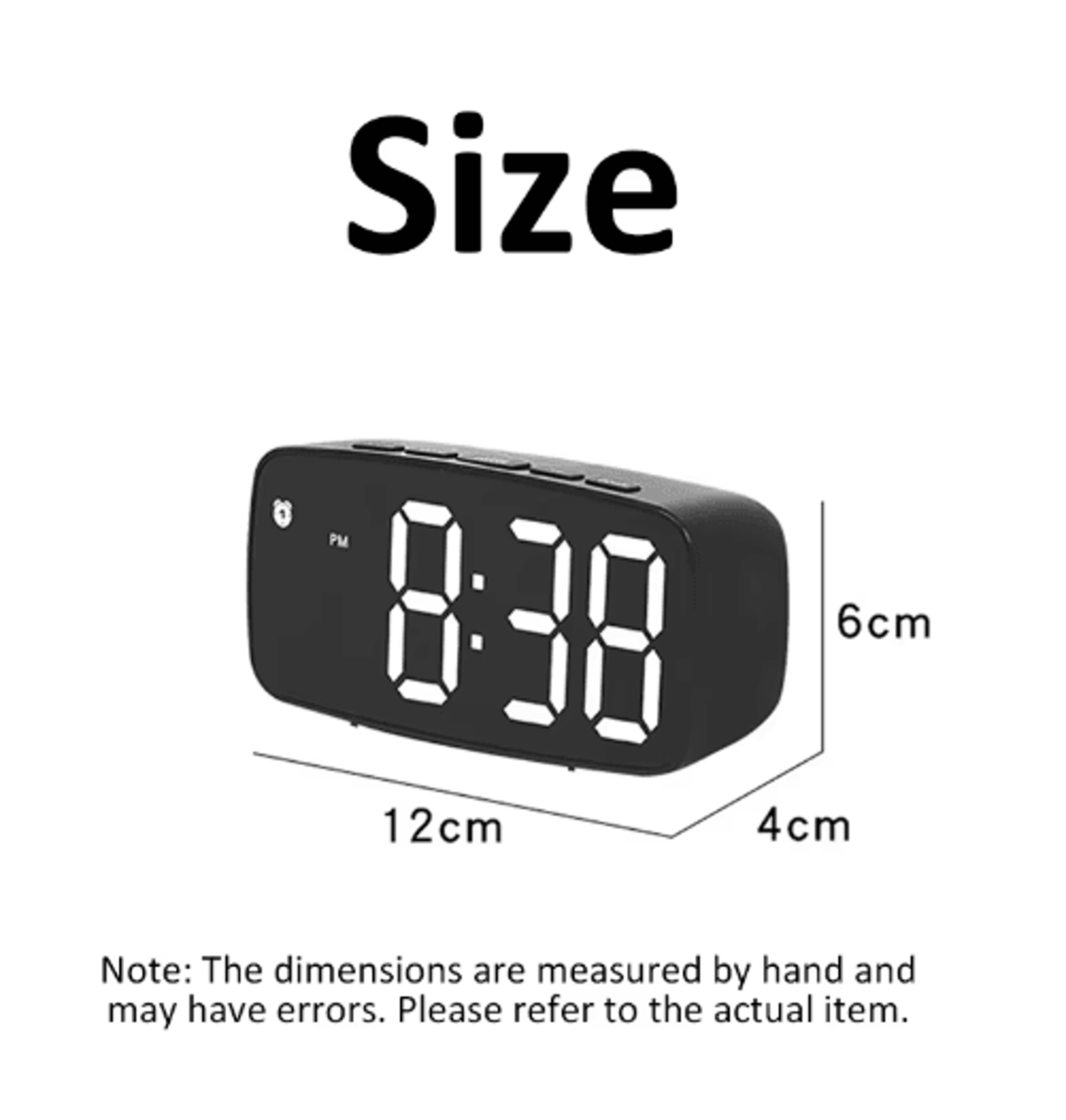 Super Loud Vibrating Alarm Clock  LED Table Clock For Heavy Sleepers 7