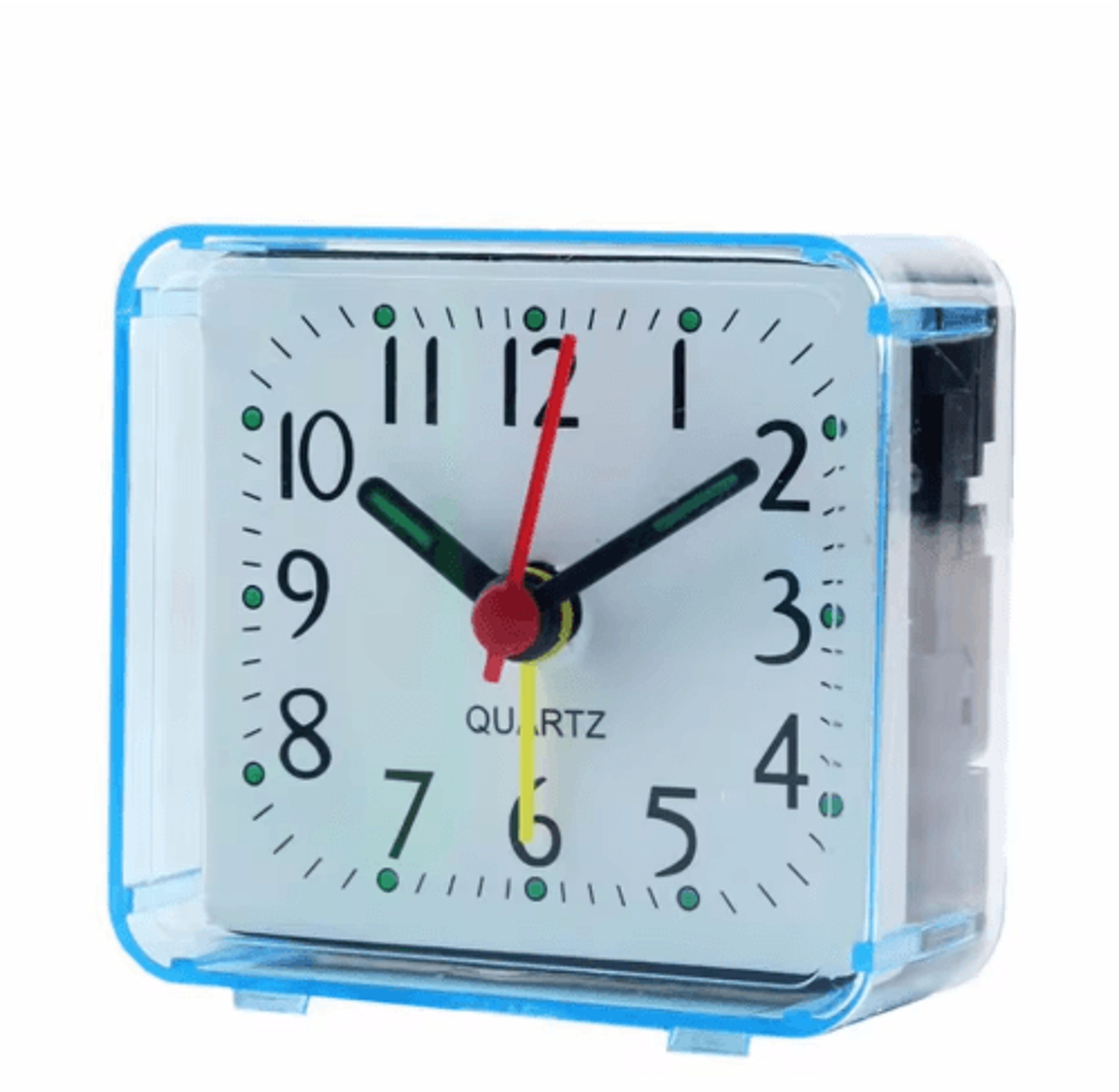 Cute Square Alarm Clock  Portable Bedside Clock With Beeping Alarm 3