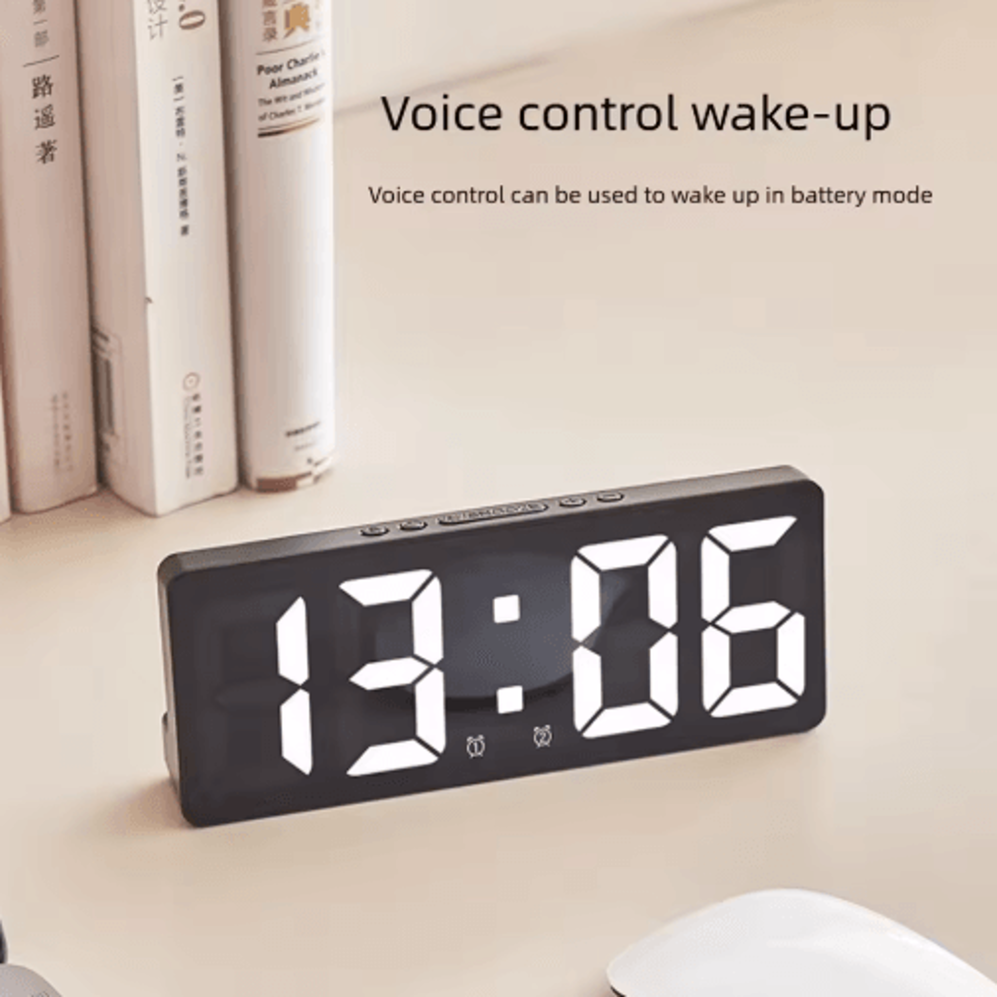 Multifunction LED Digital Clock  Color Night Light Temperature  Calendar Display 7