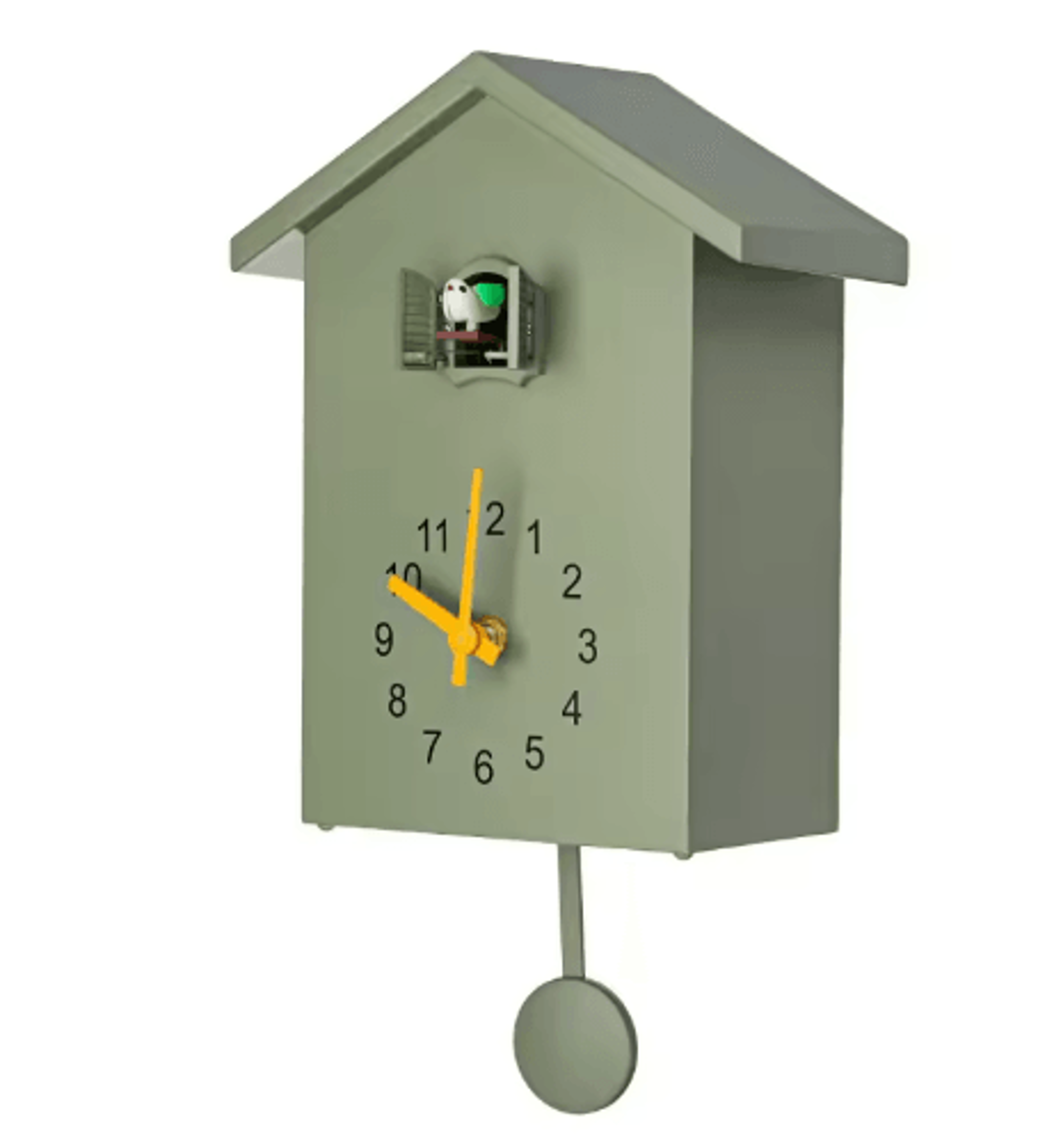 Cuckoo Pendulum Wall Clock  LowNoise Decorative Clock With Hourly Time Report 2