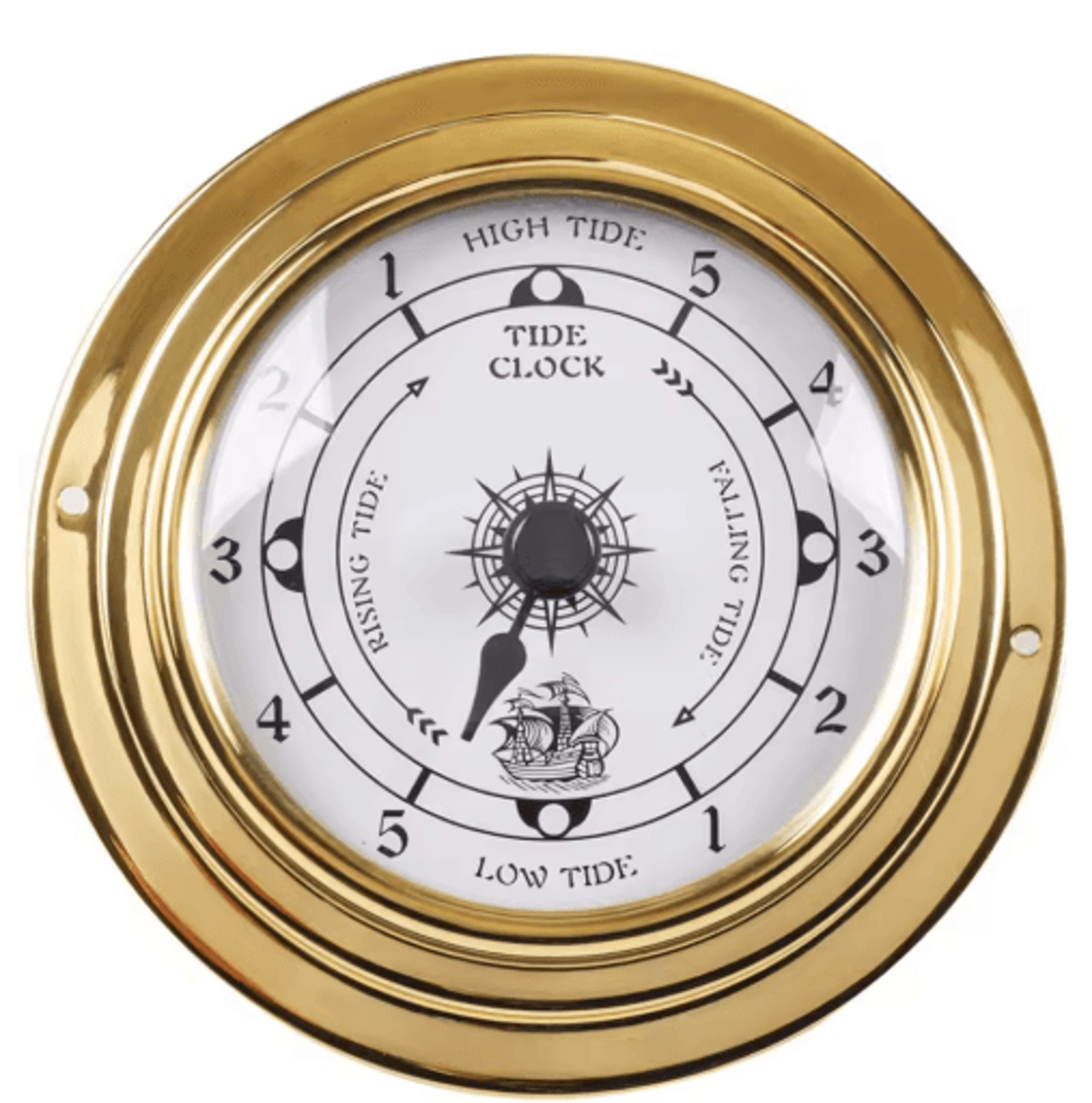 98mm Vintage Tide Clock  Nautical WallMounted Sailing Instrument 2