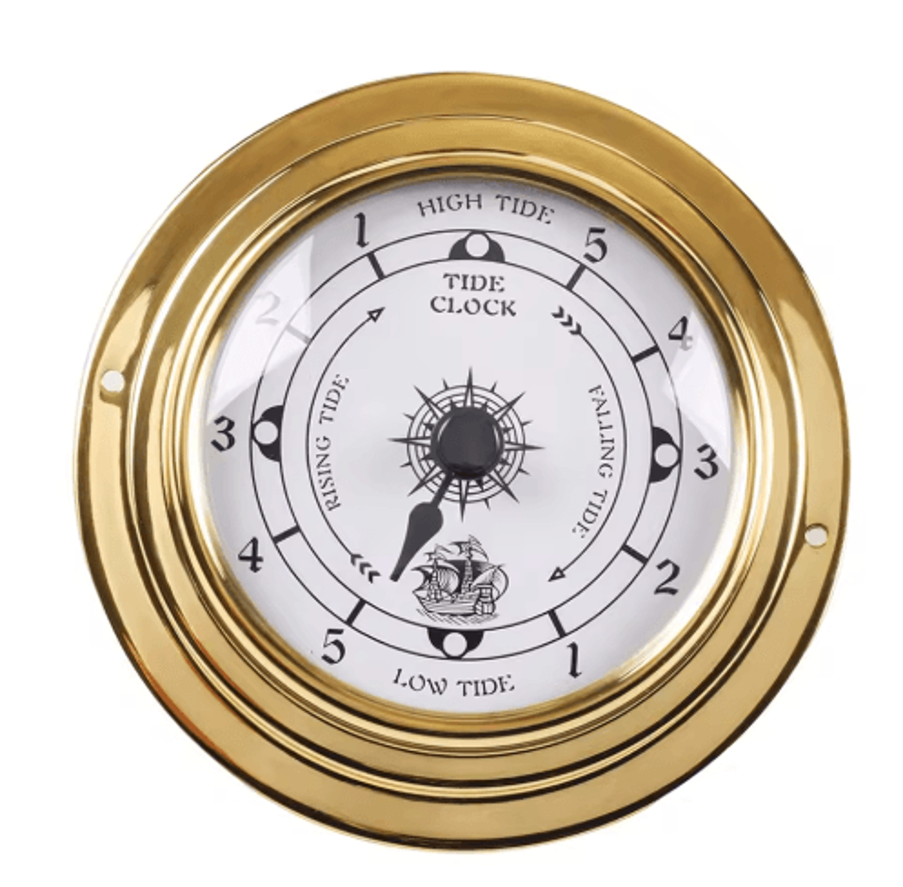 98mm Vintage Tide Clock  Nautical WallMounted Sailing Instrument 3