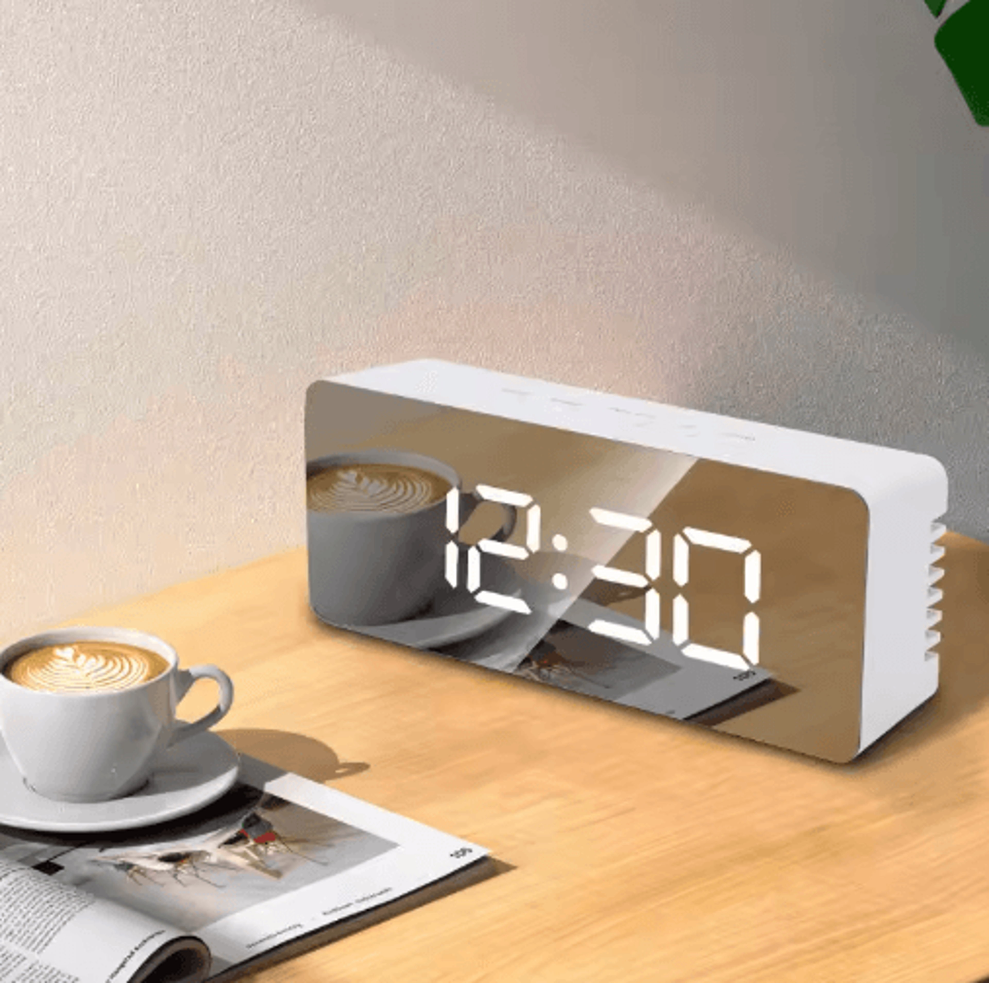 LED Digital Alarm Clock  Temperature Display Desktop Clock 4