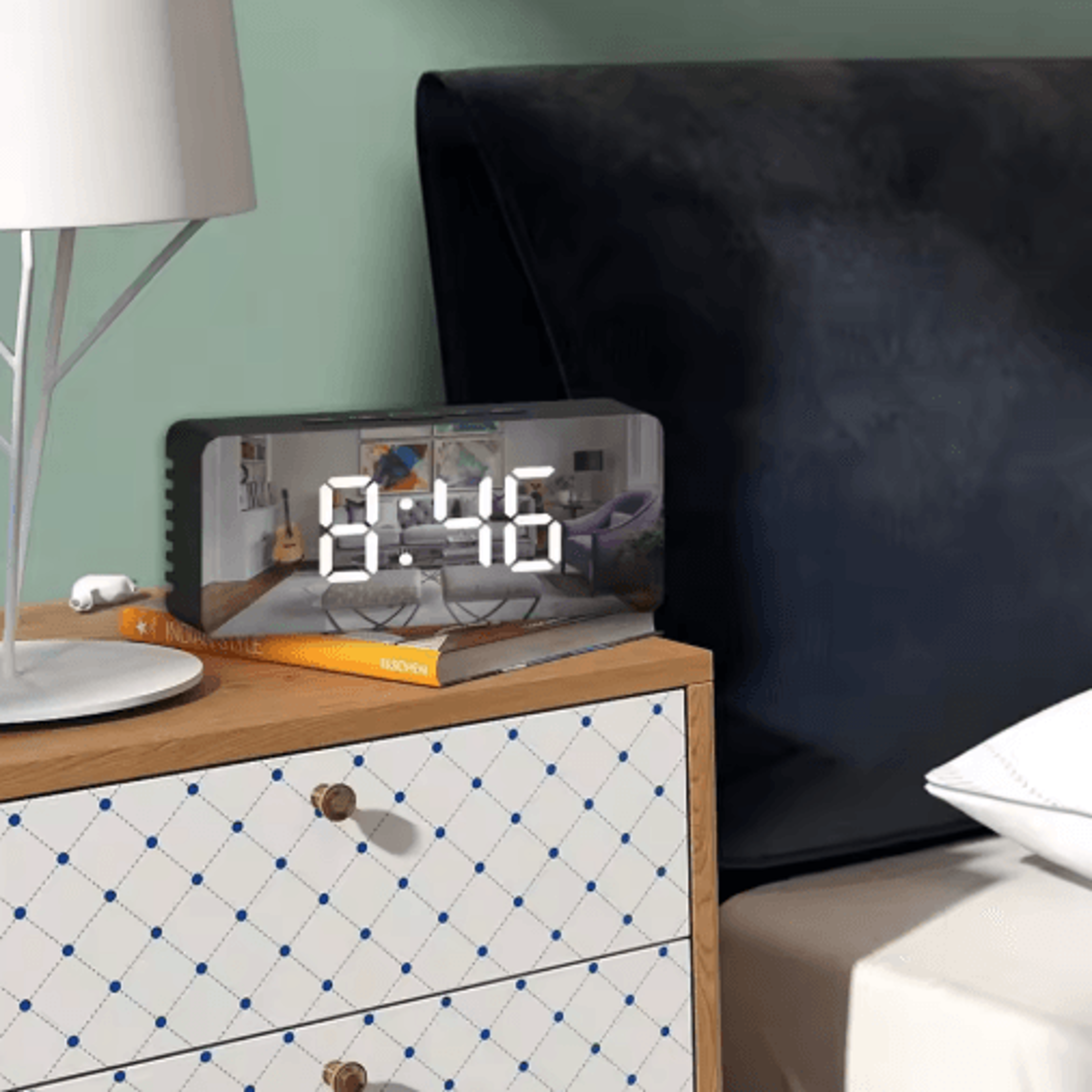 LED Digital Alarm Clock  Temperature Display Desktop Clock 3