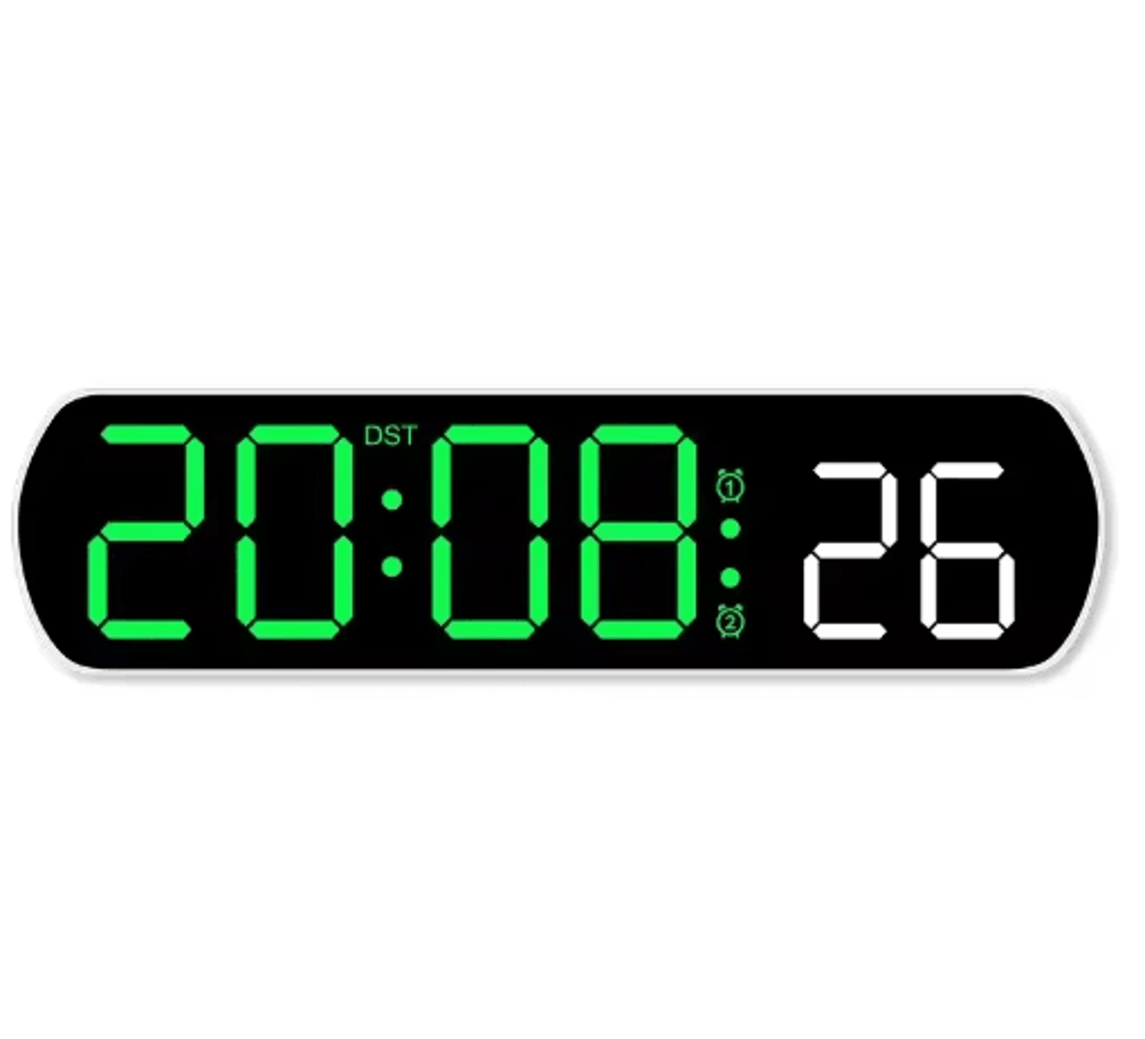 Voice Activated LED Alarm Clock  Temperature Date  Timer Display 2