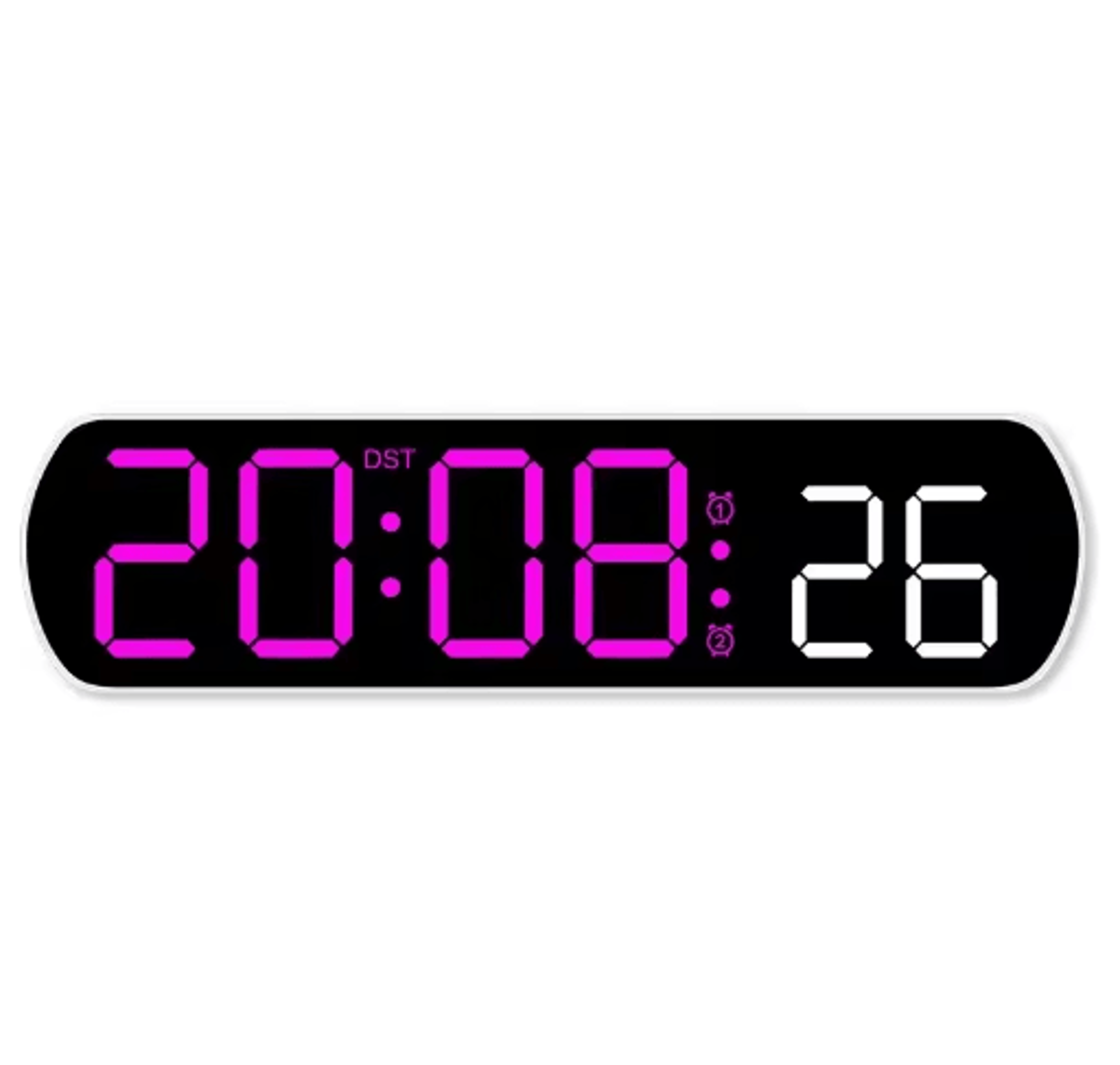 Voice Activated LED Alarm Clock  Temperature Date  Timer Display 1