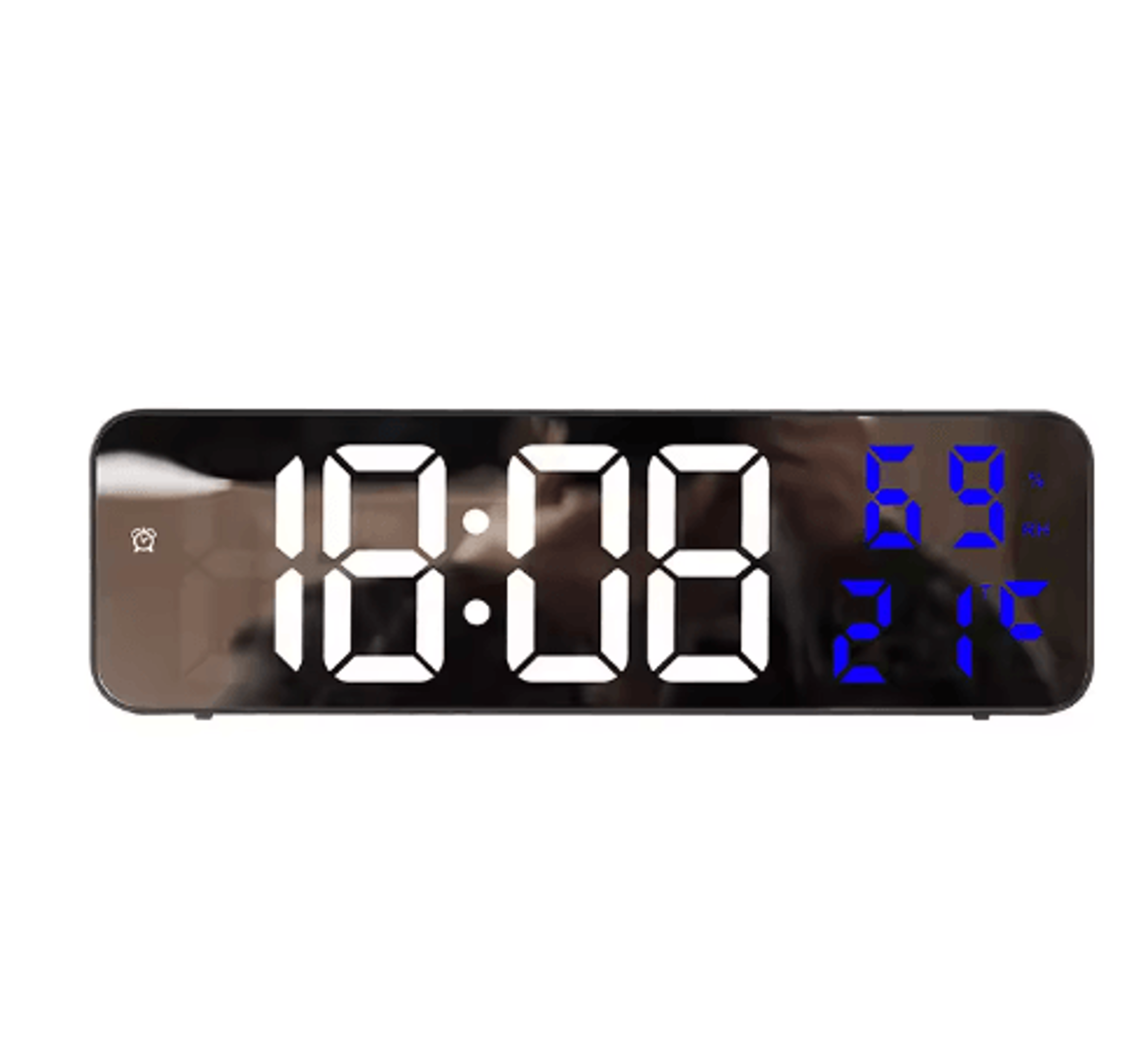 9Inch Digital Wall Clock  Temperature Humidity  LED Alarm Display 1