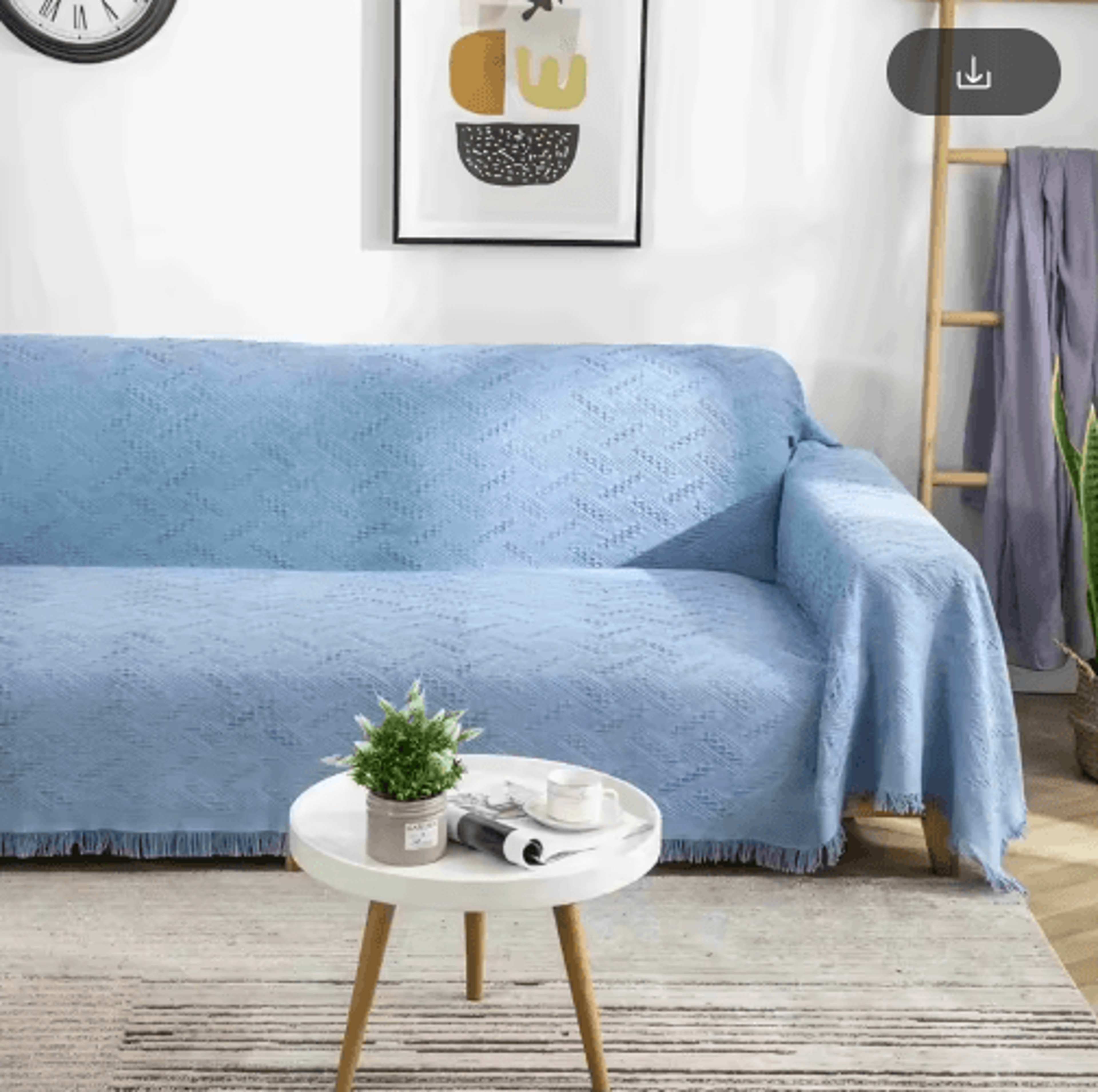 Nordic Cotton Throw Blanket  Tassel Sofa Picnic  Travel Cover 1