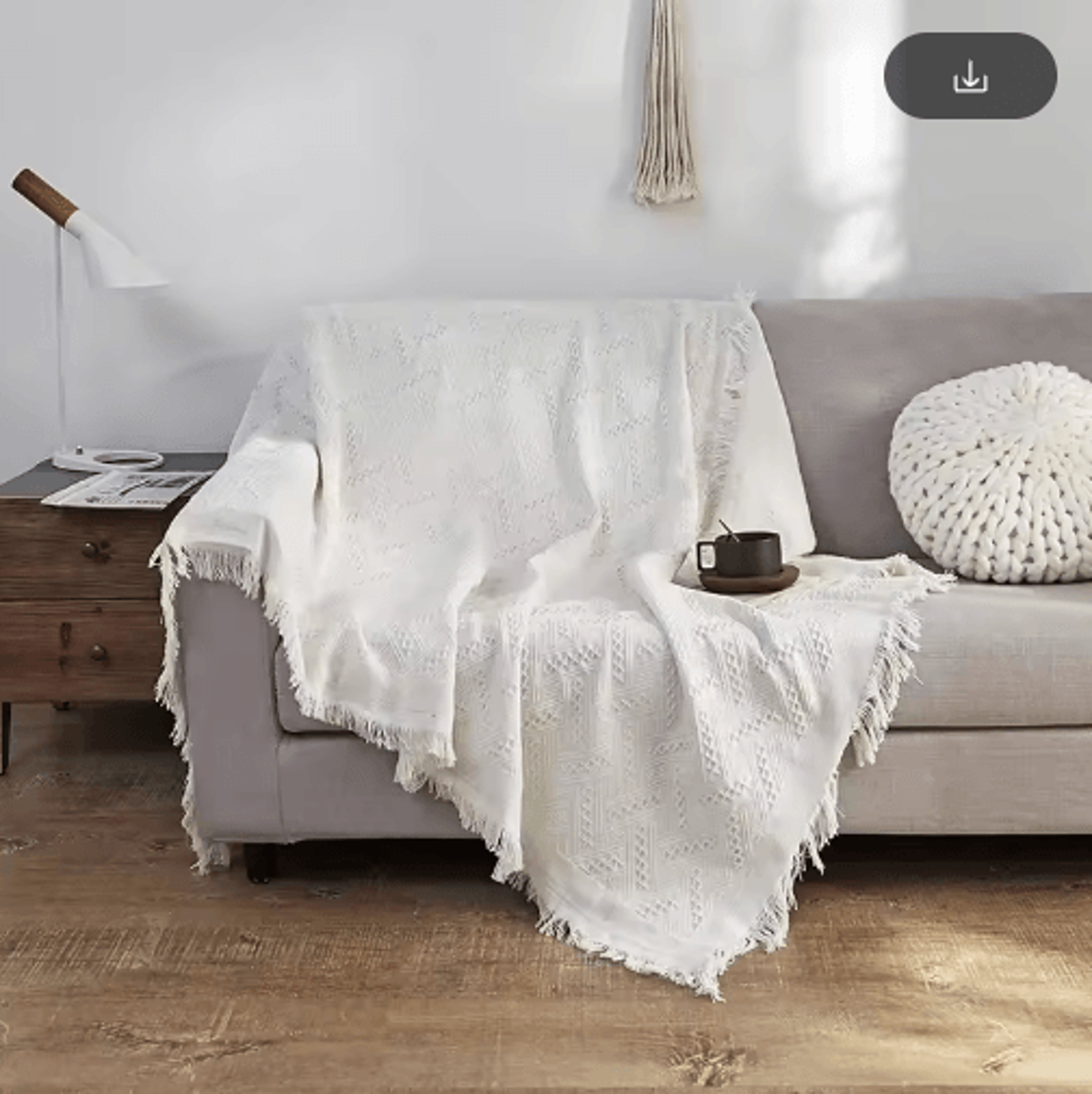 Nordic Cotton Throw Blanket  Tassel Sofa Picnic  Travel Cover 4