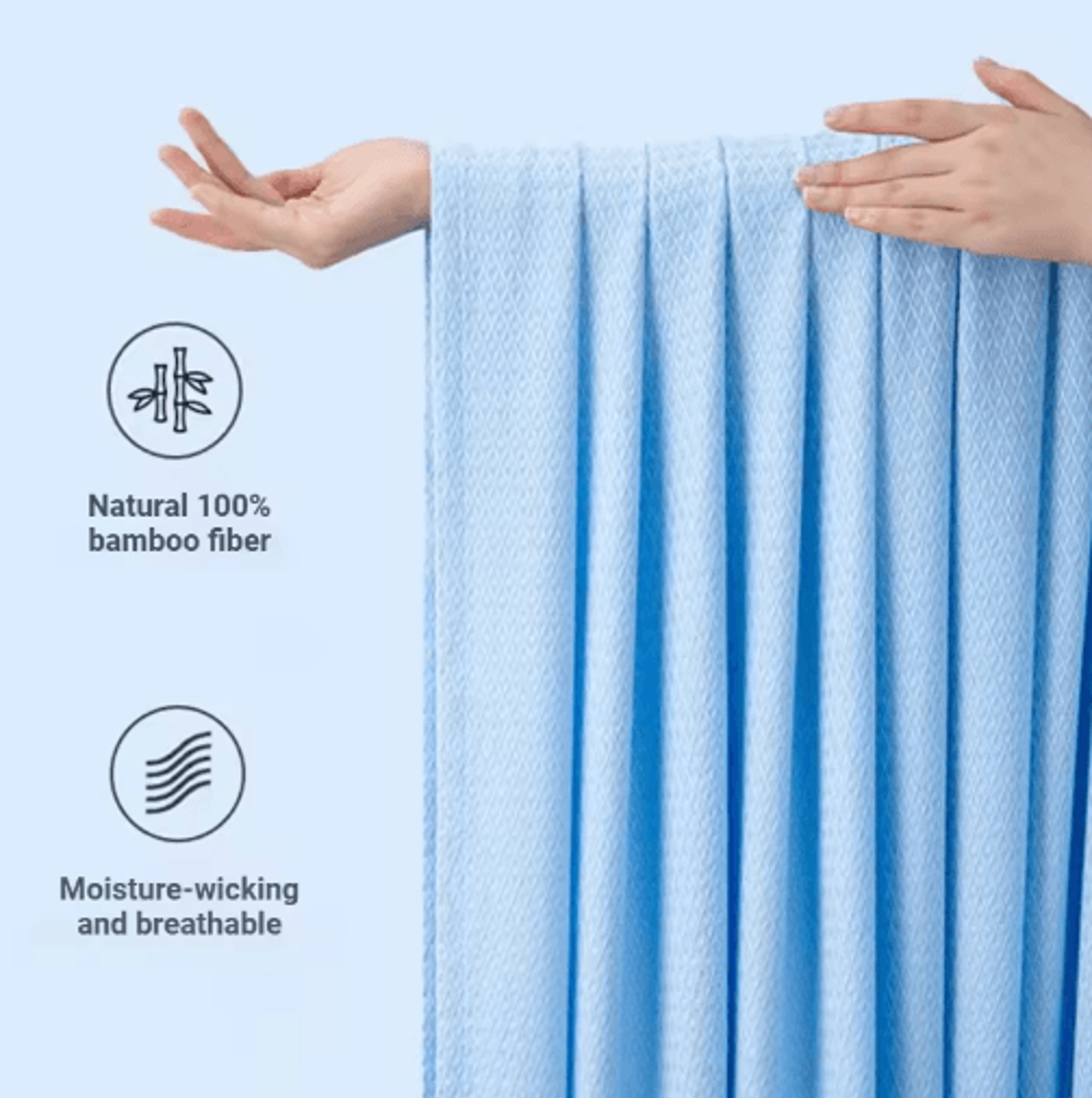 100 Bamboo Fiber Summer Blanket  Lightweight Breathable Cooling Bed  Sofa Throw 12