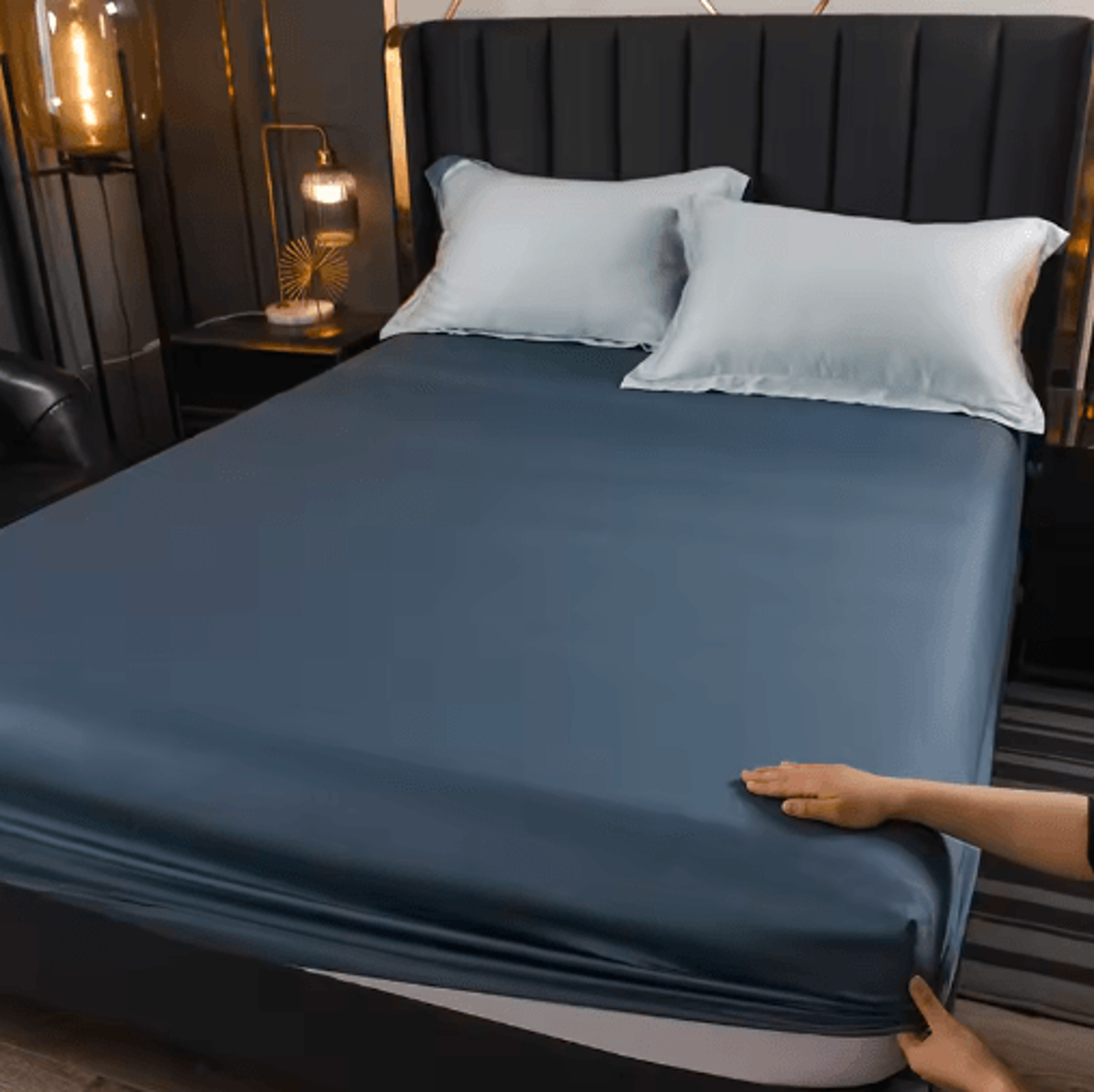 Natural Mulberry Silk Fitted Sheet  Luxury Queen King  Custom Mattress Cover 12