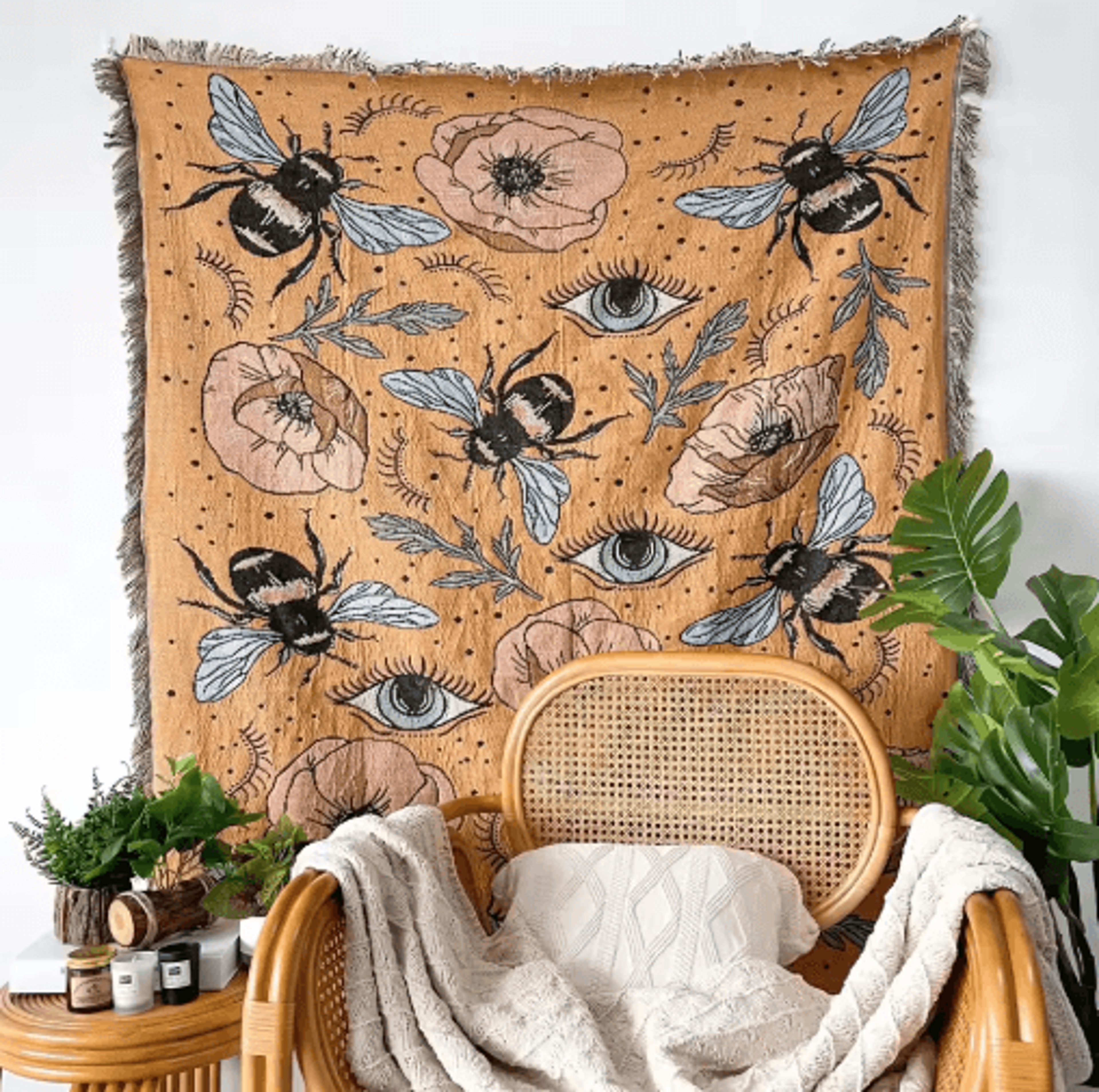 Nordic Bohemian Throw Blanket  Decorative Sofa Cover Tapestry  Picnic Rug 0