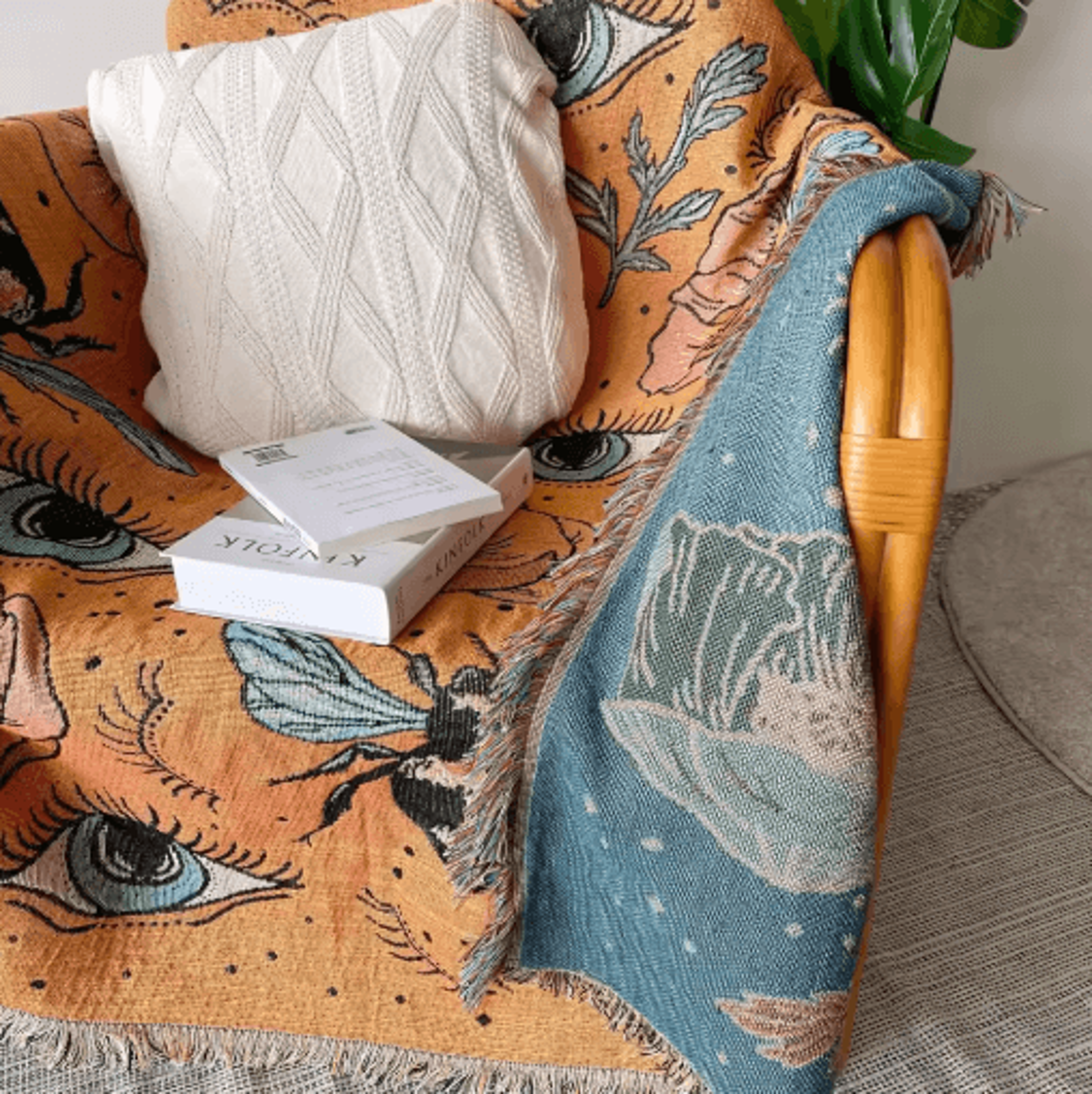 Nordic Bohemian Throw Blanket  Decorative Sofa Cover Tapestry  Picnic Rug 29