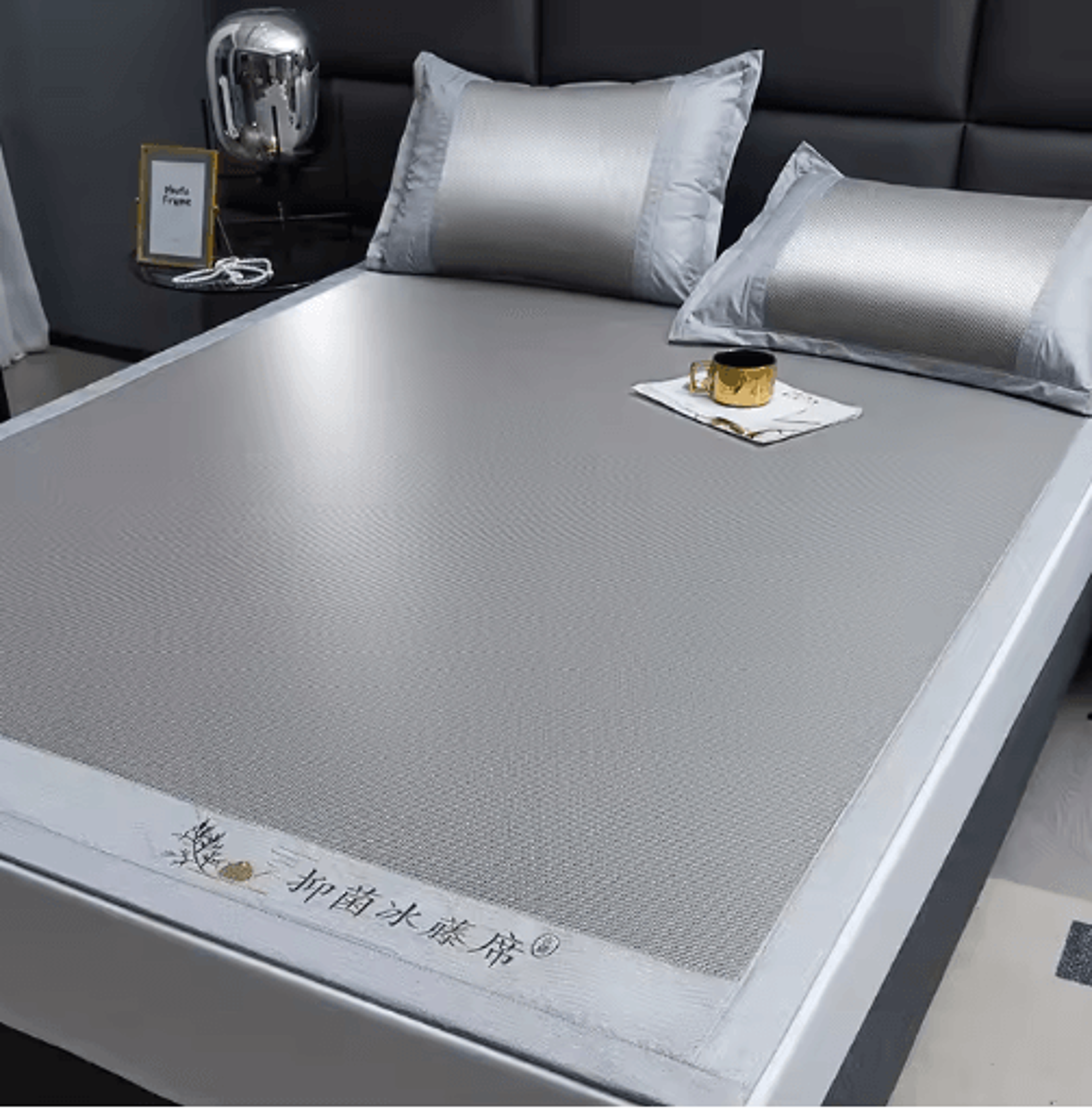 Summer Ice Rattan Fitted Sleeping Mat  Soft Thickened Washable Cooling Bed Cover 6