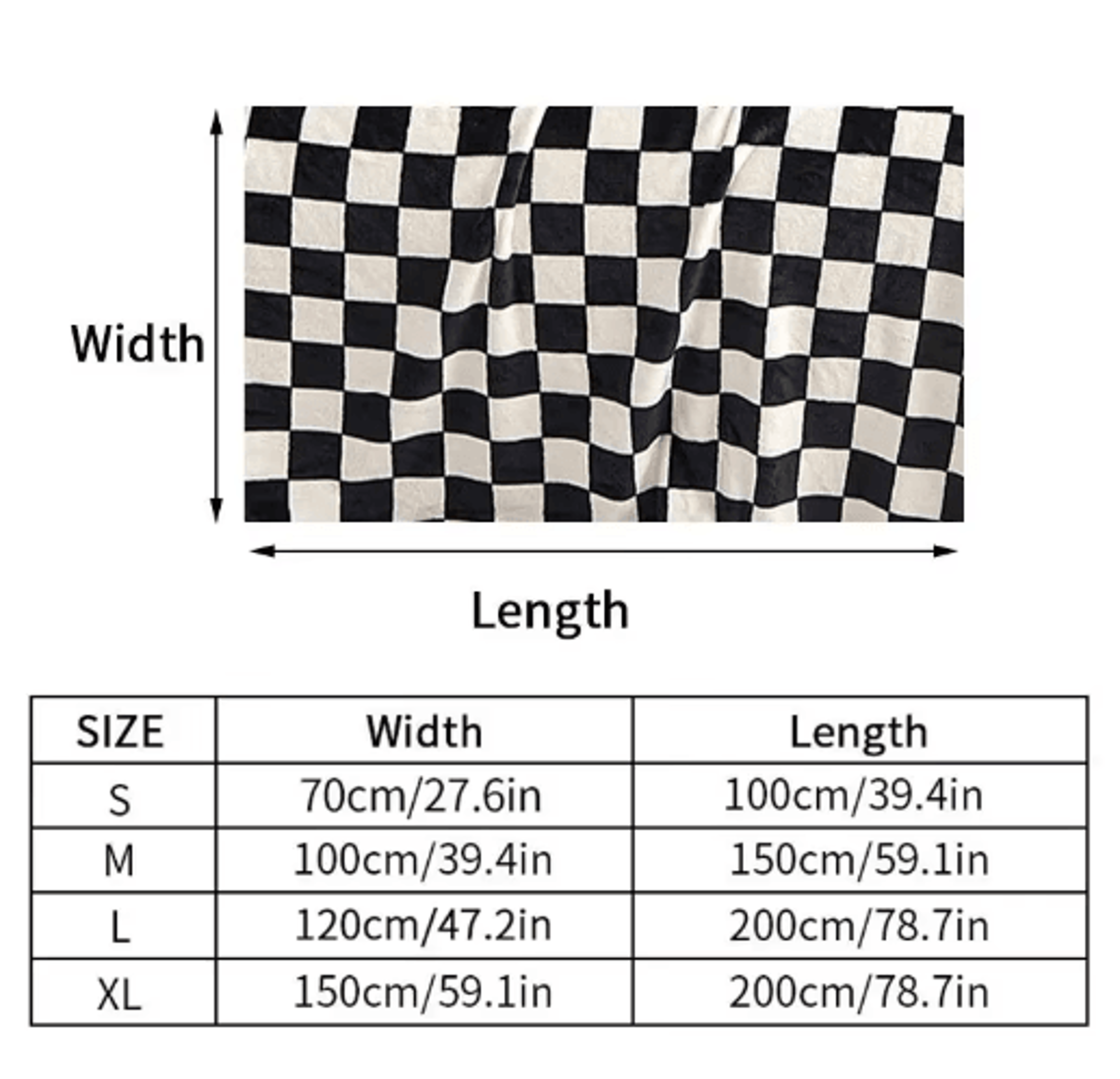 Classic Checkerboard Throw Blanket  Lightweight Spring  Summer Sofa Cover 4