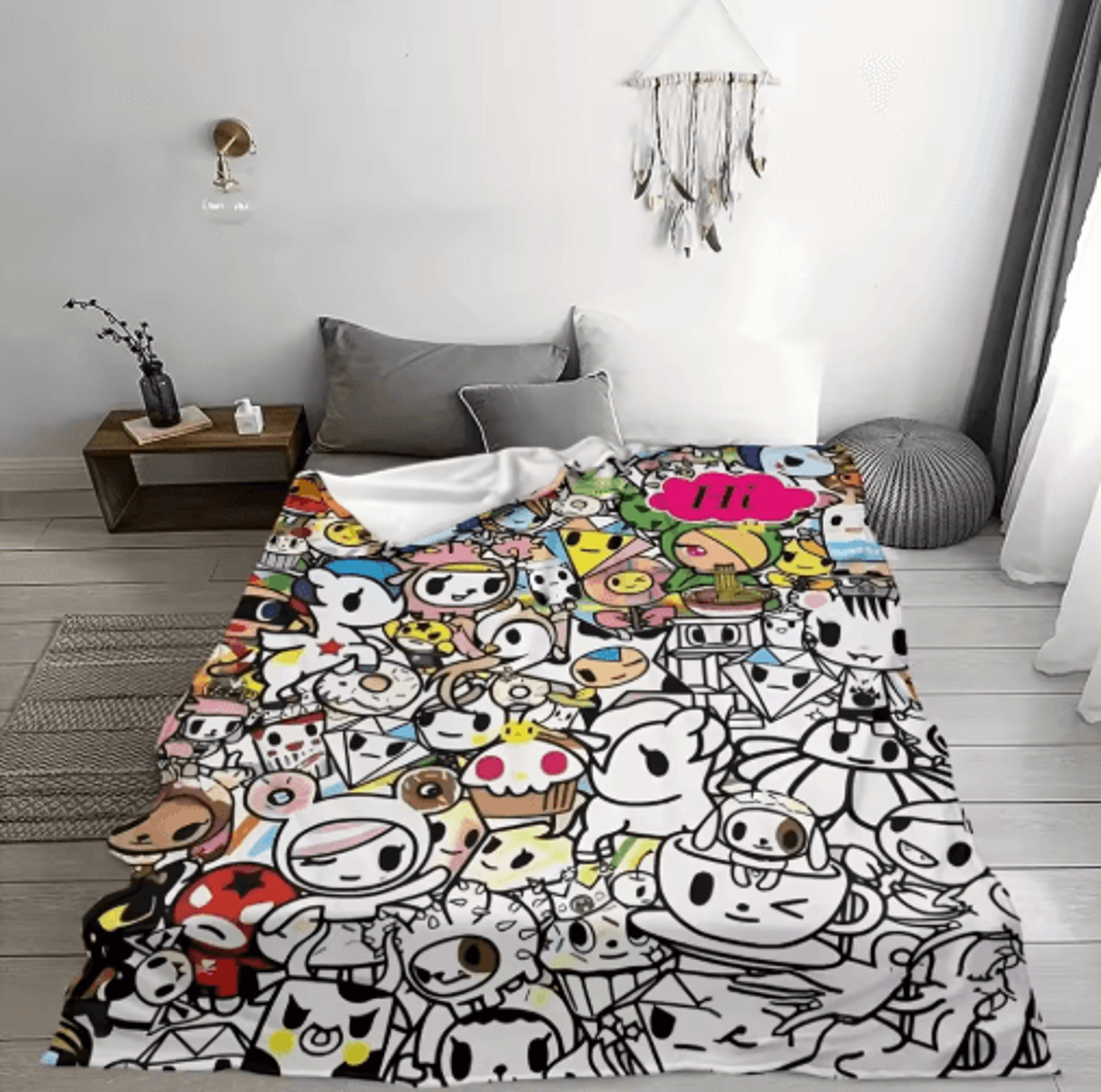 DIY Coloring  Doodle Blanket  100x150cm Interactive Graffiti Lambswool Throw 0