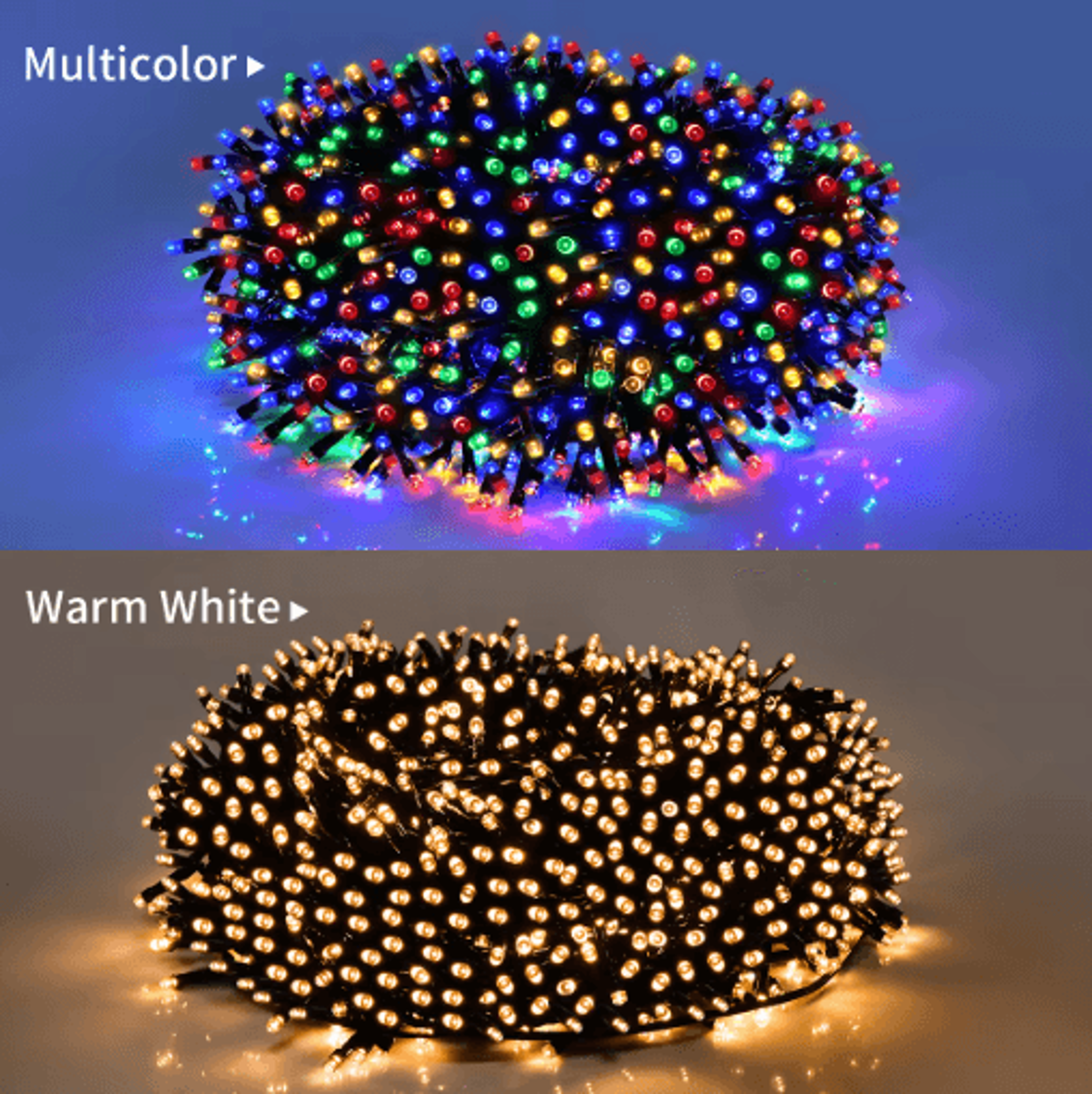 Waterproof LED Christmas String Lights  White Warm  RGB Fairy Lights 0