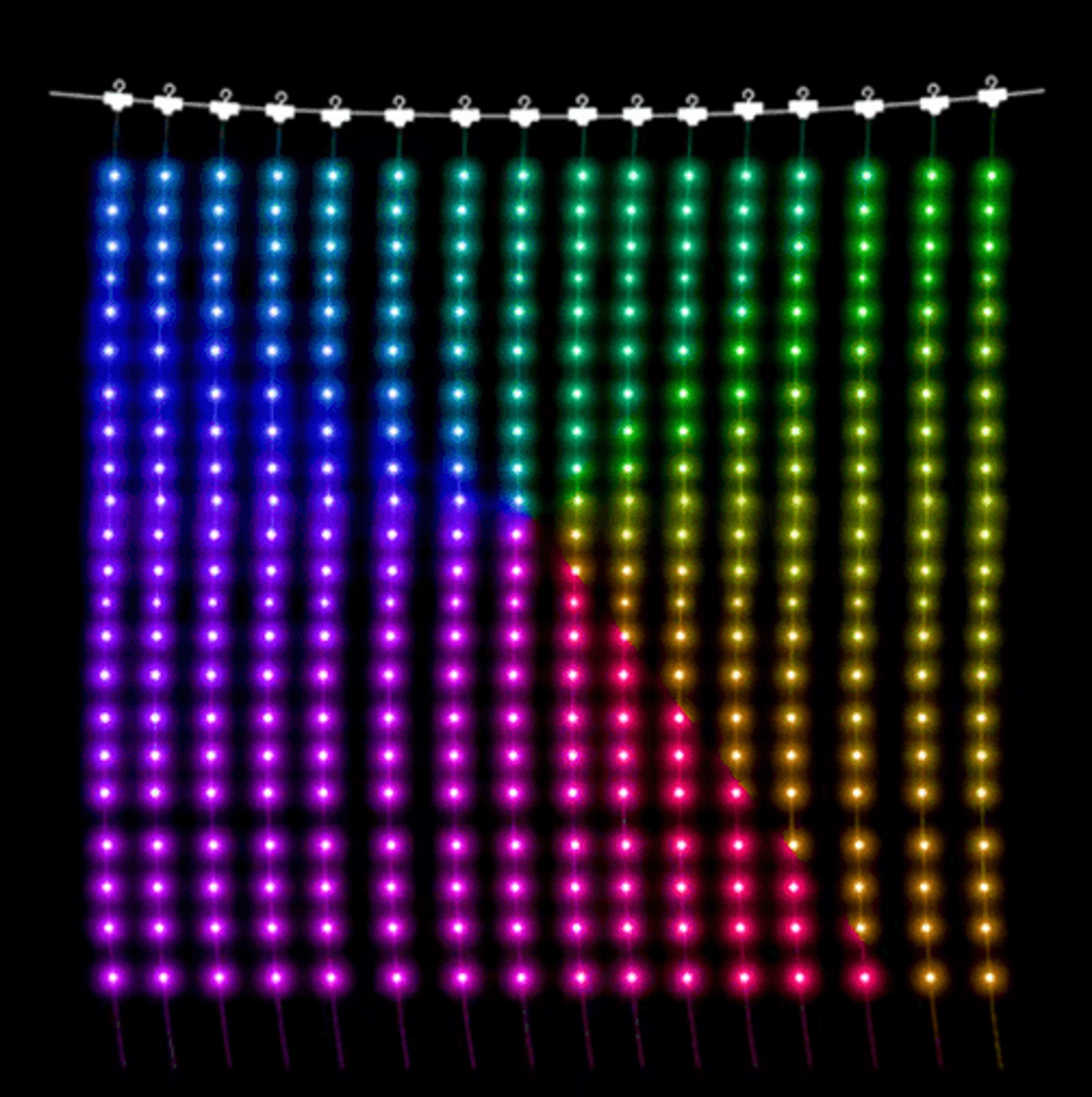 20M WS2812B Smart LED String Lights  400LED RGBIC Dreamcolor Lighting 5