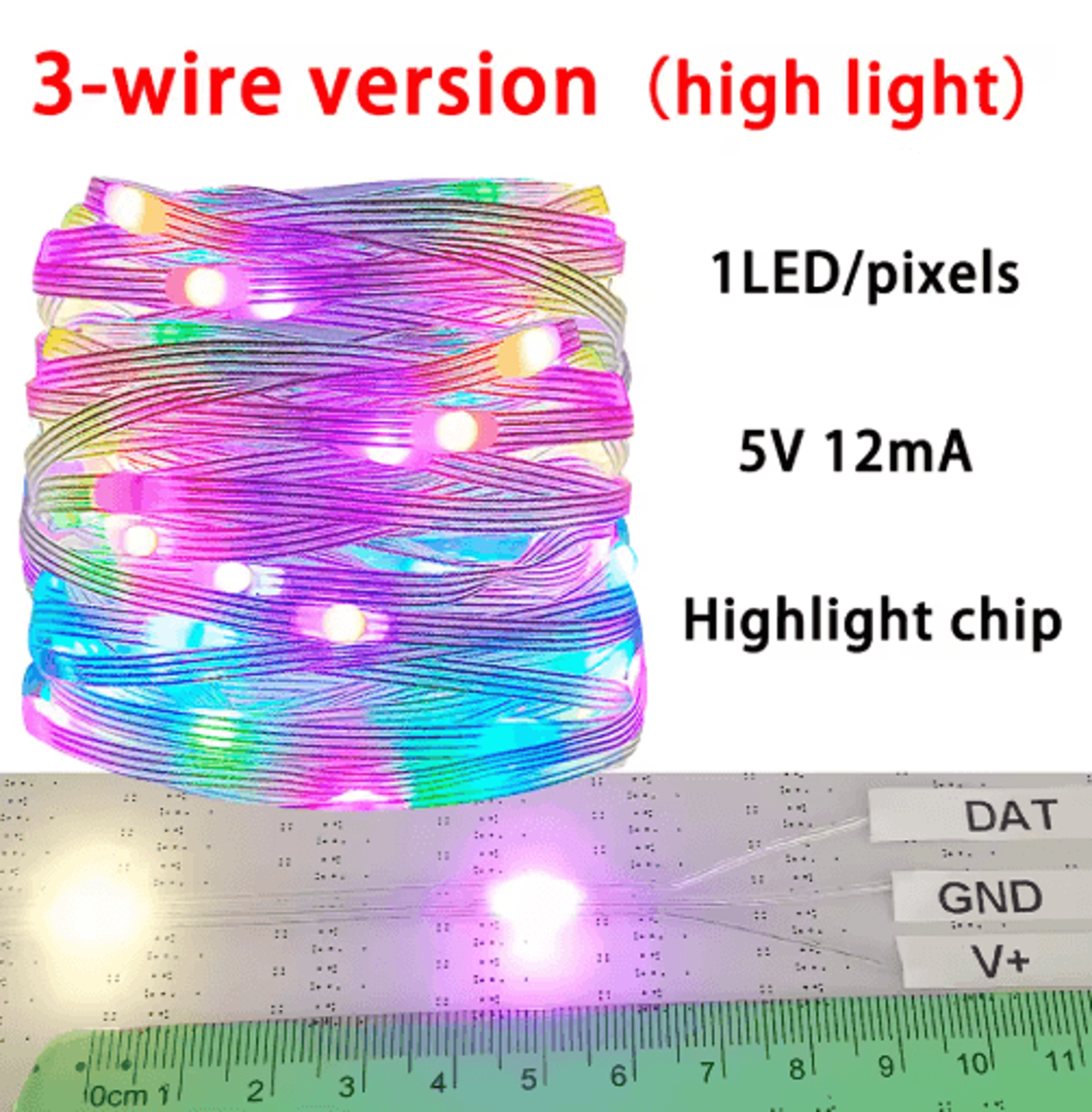20M WS2812B Smart LED String Lights  400LED RGBIC Dreamcolor Lighting 2