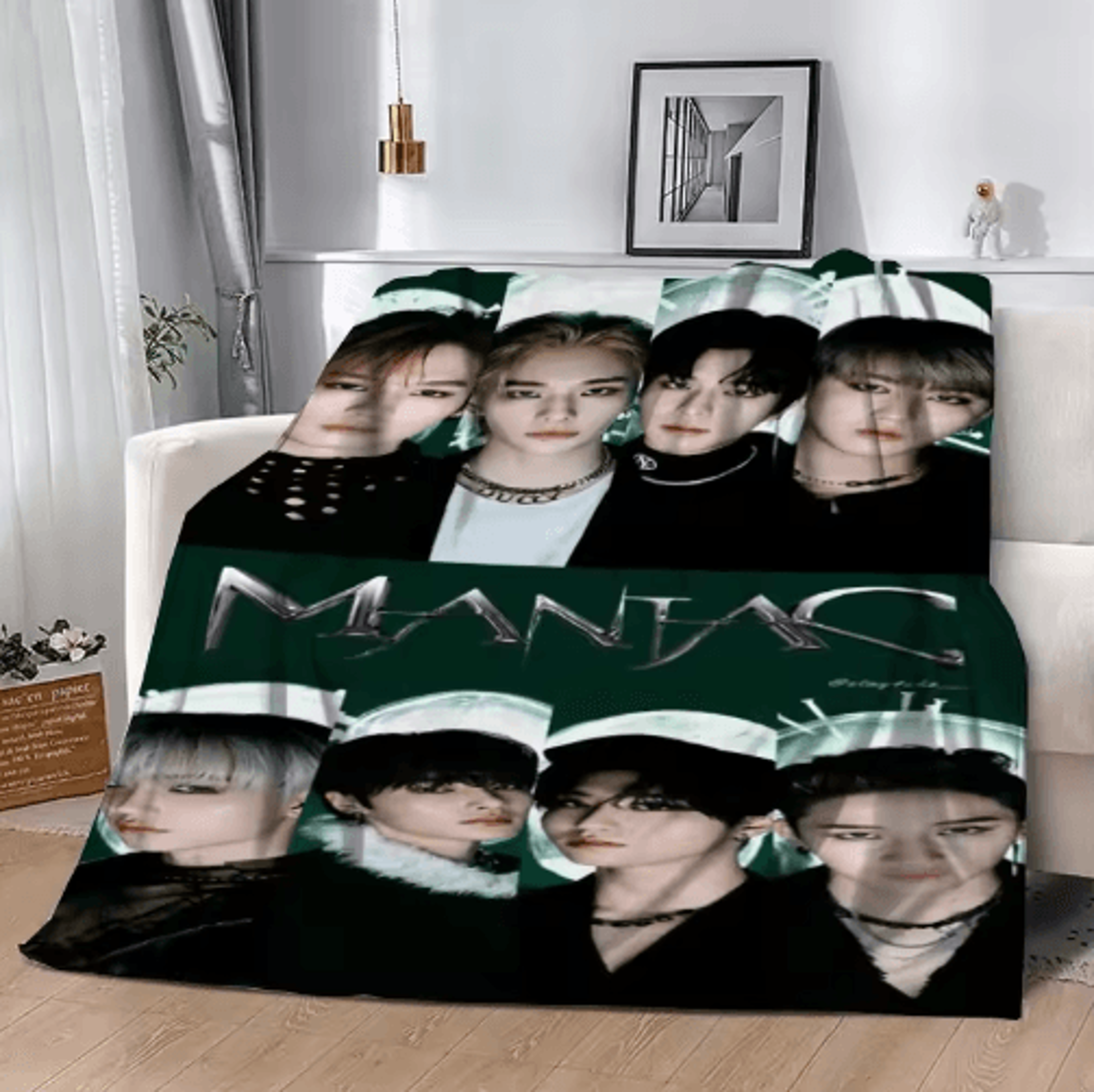 Stray KidsInspired 3D Flannel Throw Blanket  Cozy KPOP Bed  Sofa Cover 1