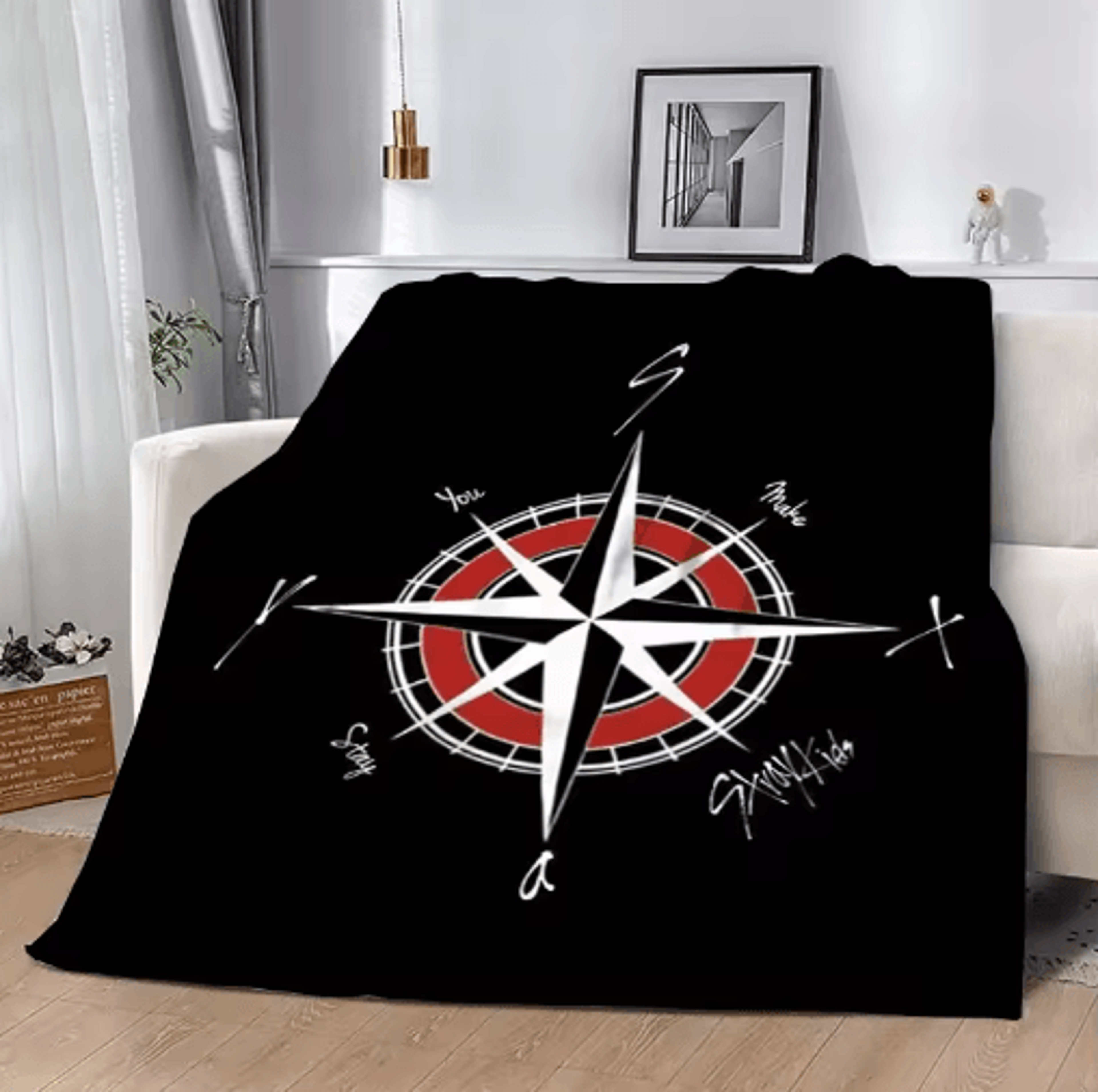 Stray KidsInspired 3D Flannel Throw Blanket  Cozy KPOP Bed  Sofa Cover 15
