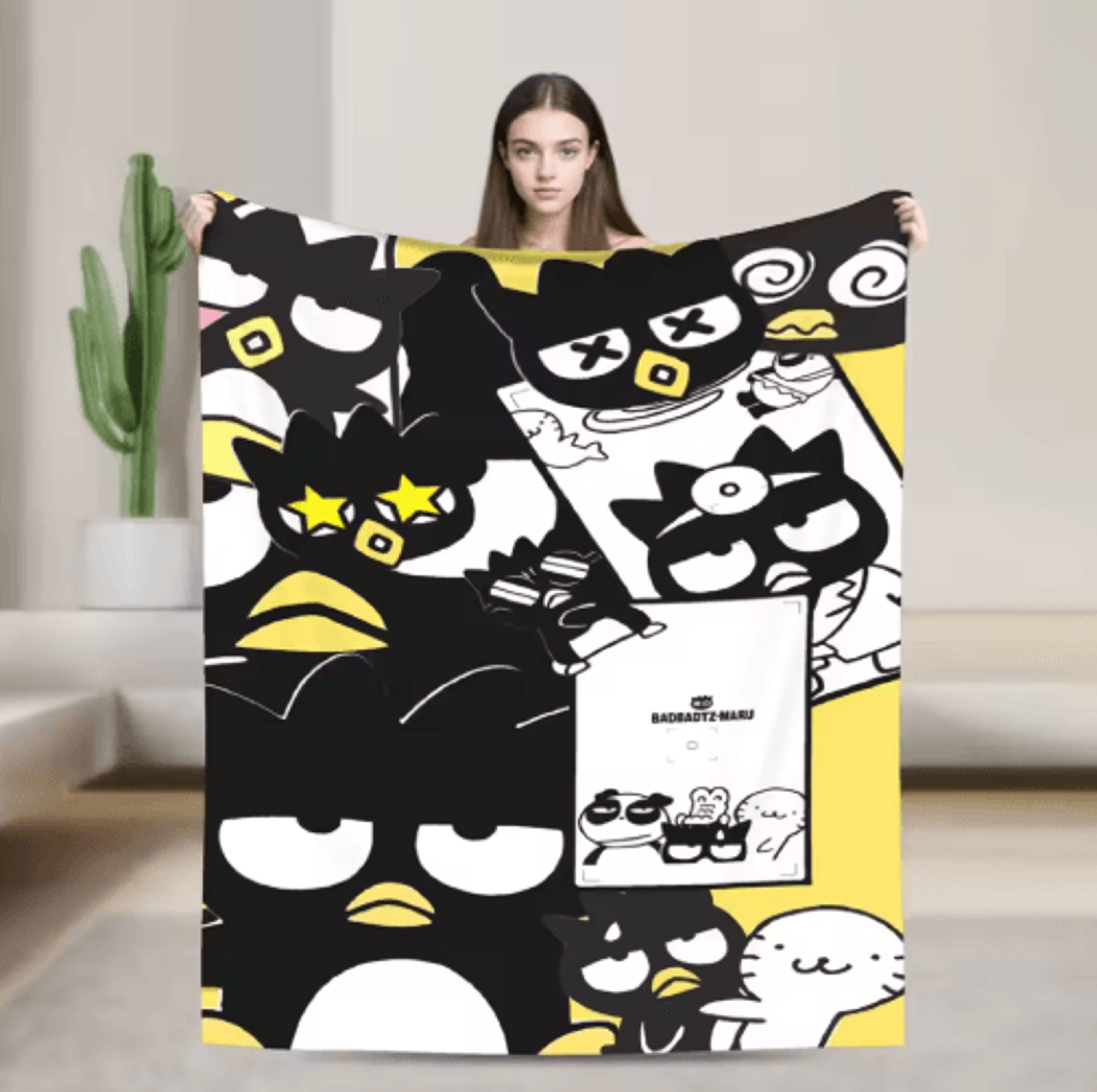 Badtz MaruInspired Soft Throw Blanket  Cute Couch  Bed Cover 18