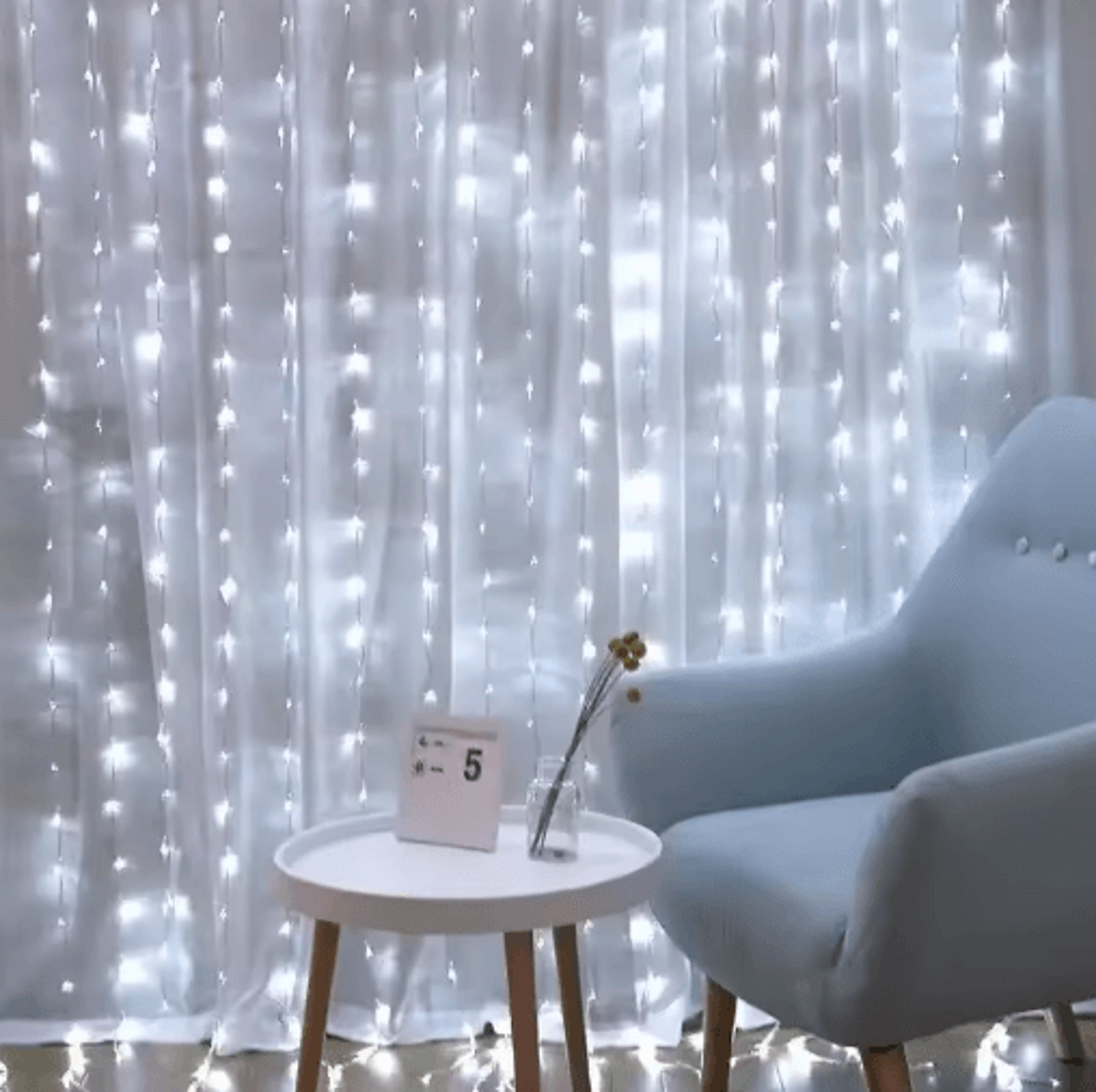 USB LED Curtain Lights  3M4M6M Remote Control Fairy Garland 6