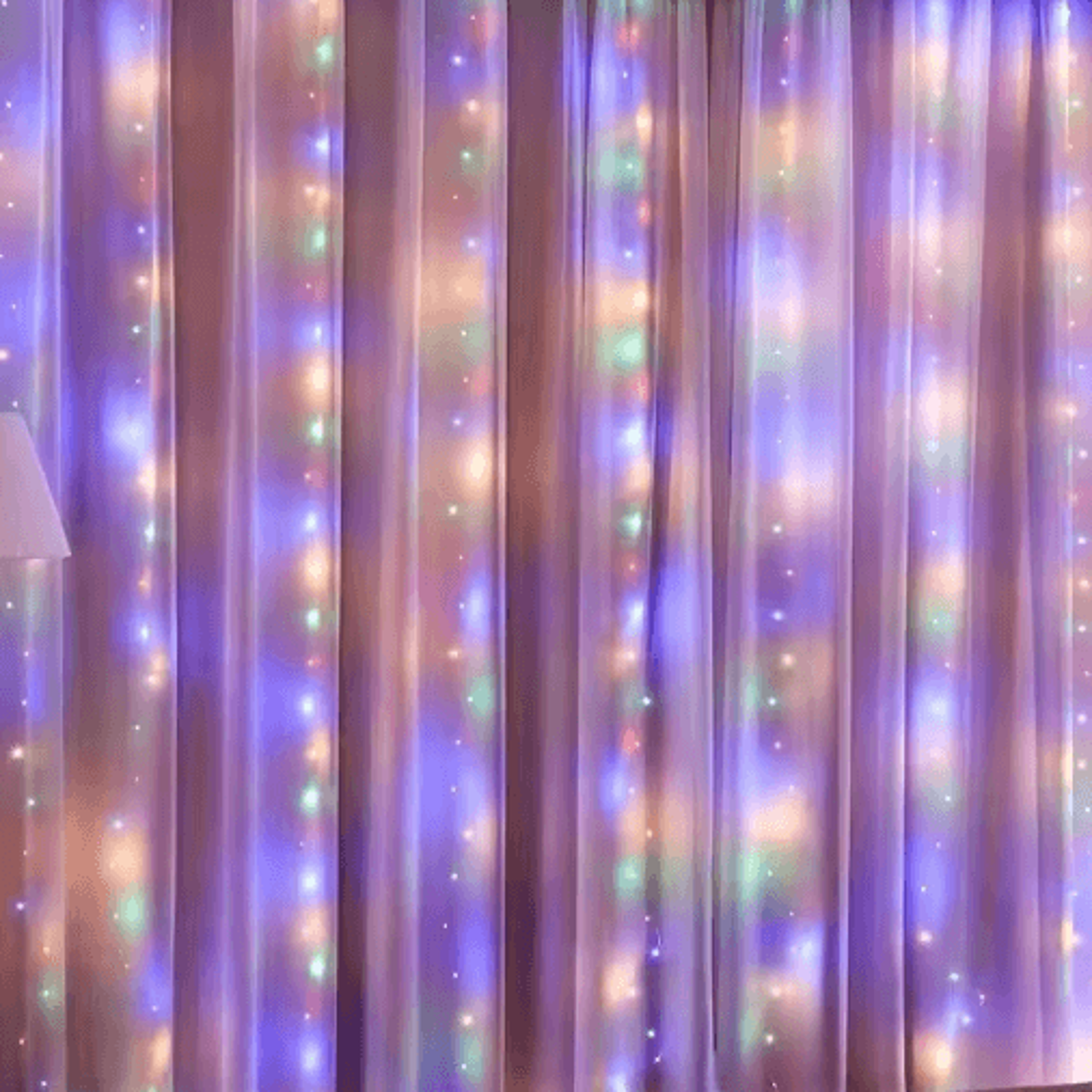 3M6M USB LED Curtain Lights  8Mode Remote Fairy Garland 7