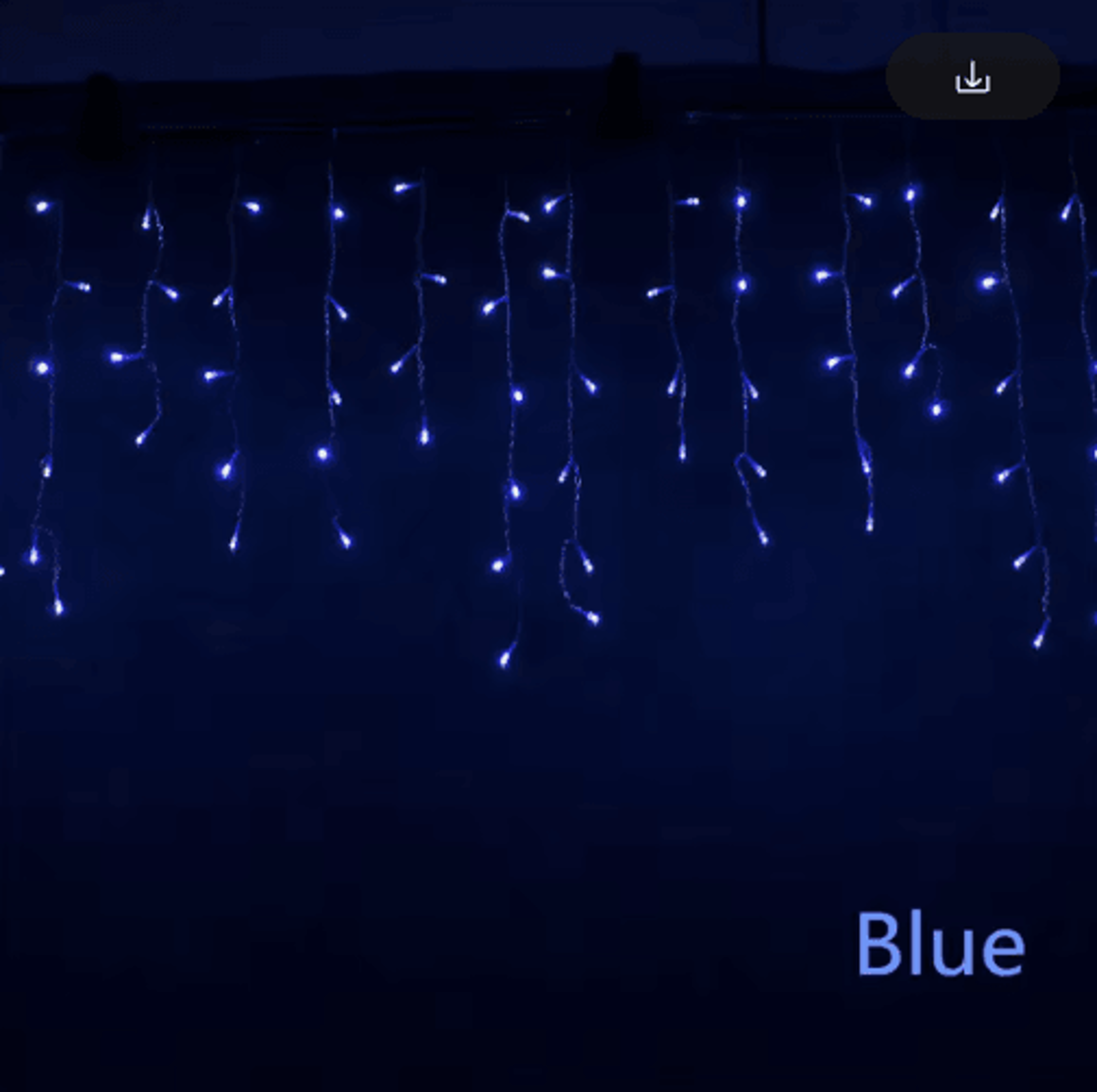 5M Christmas Waterfall LED Lights  Outdoor Curtain String Lights For Garden  Eaves 1