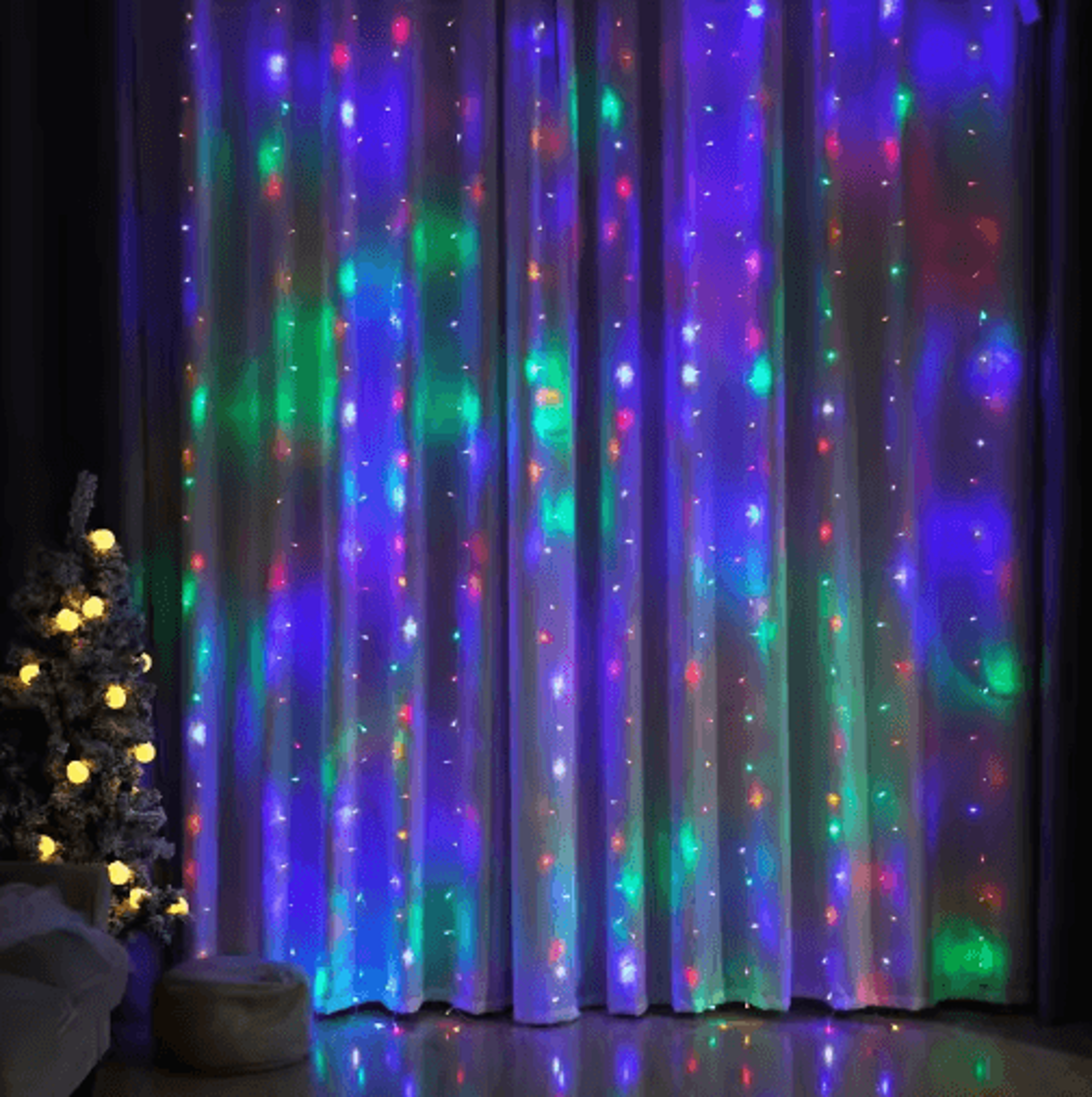 USB LED Curtain Lights  Festive Wall  Celebration String Lighting 6