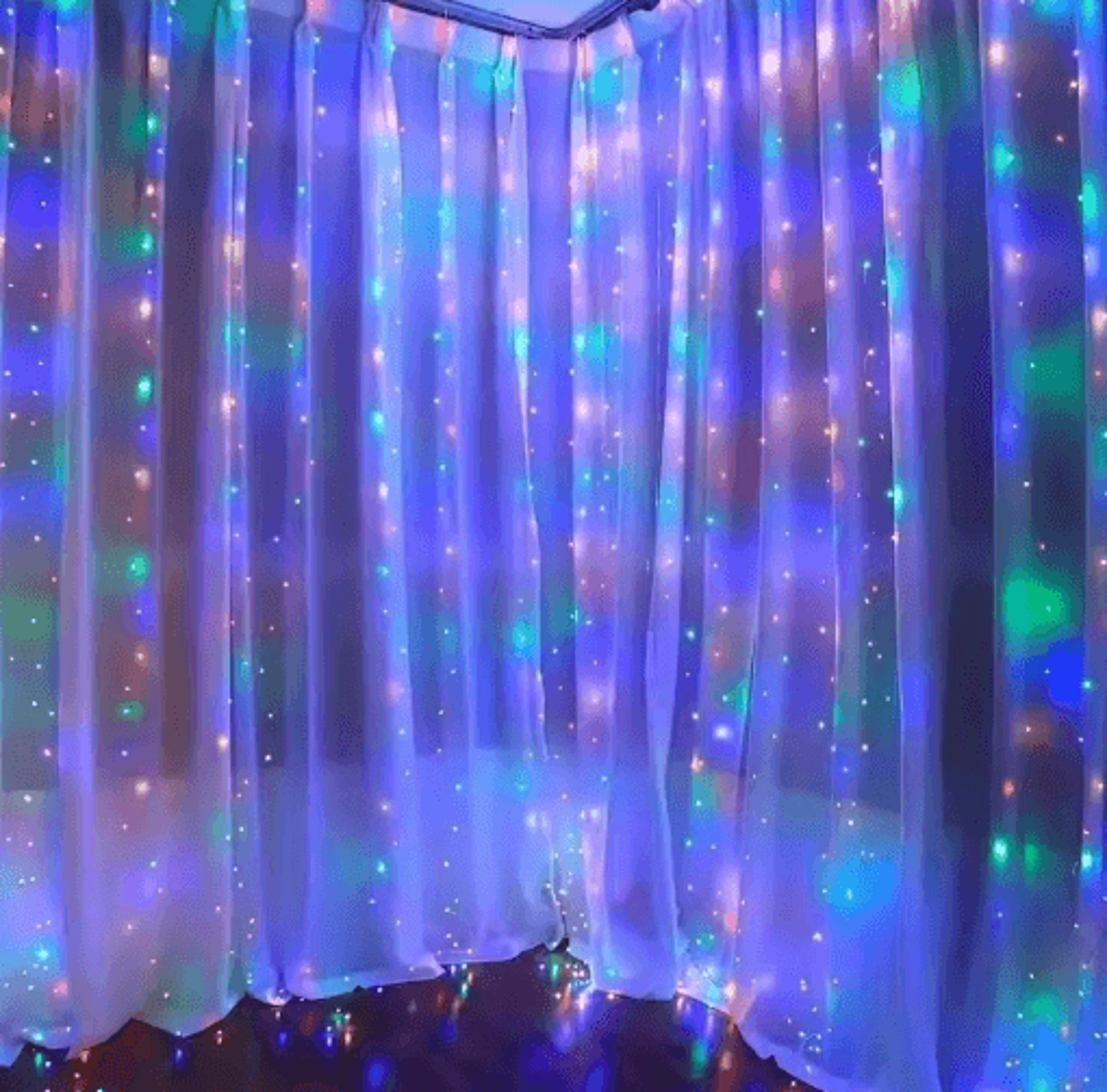 USB LED Curtain Lights  Festive Wall  Celebration String Lighting 5