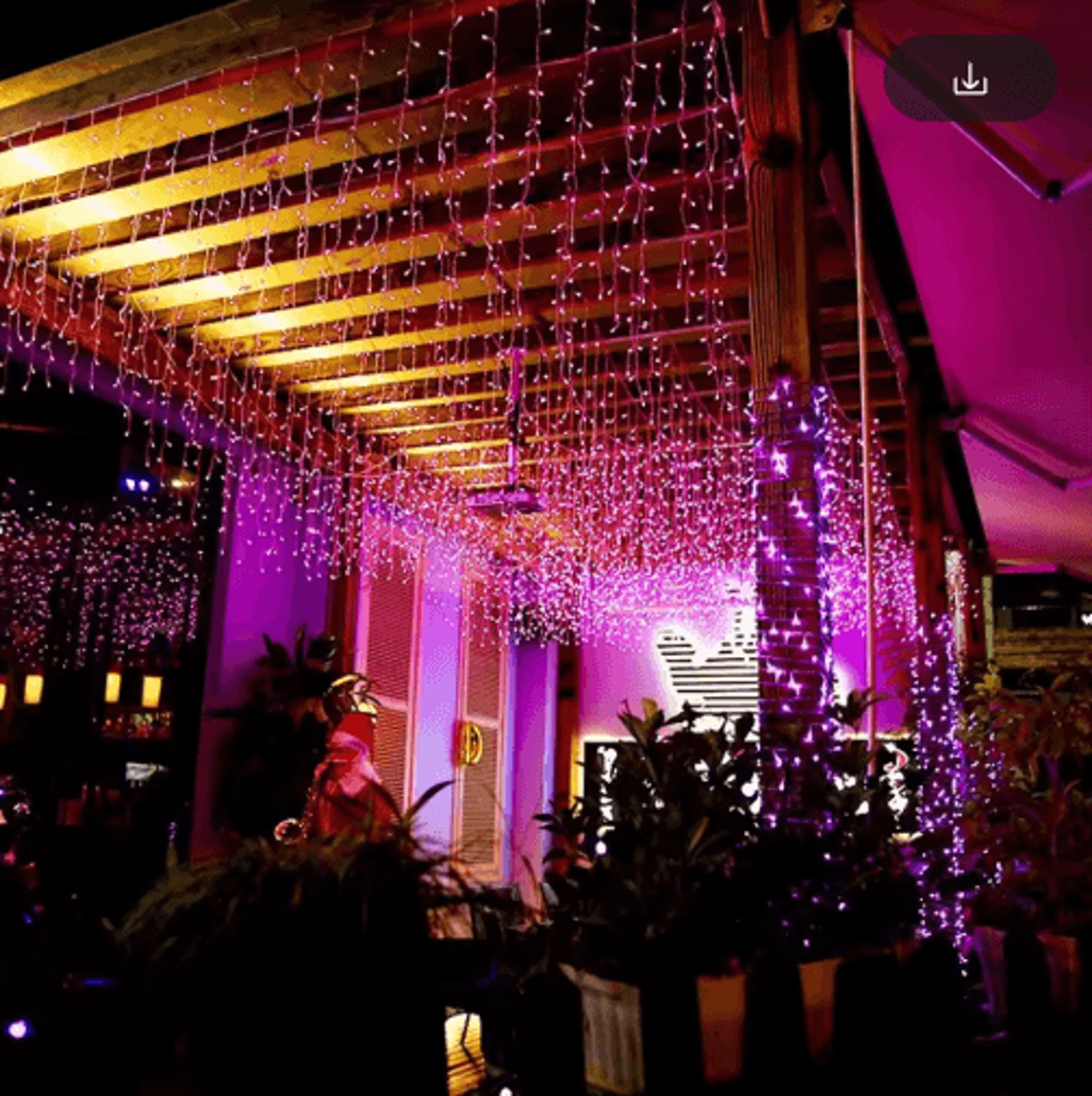 5M Christmas Waterfall LED Lights Outdoor Curtain String Lights For Garden  Eaves 6