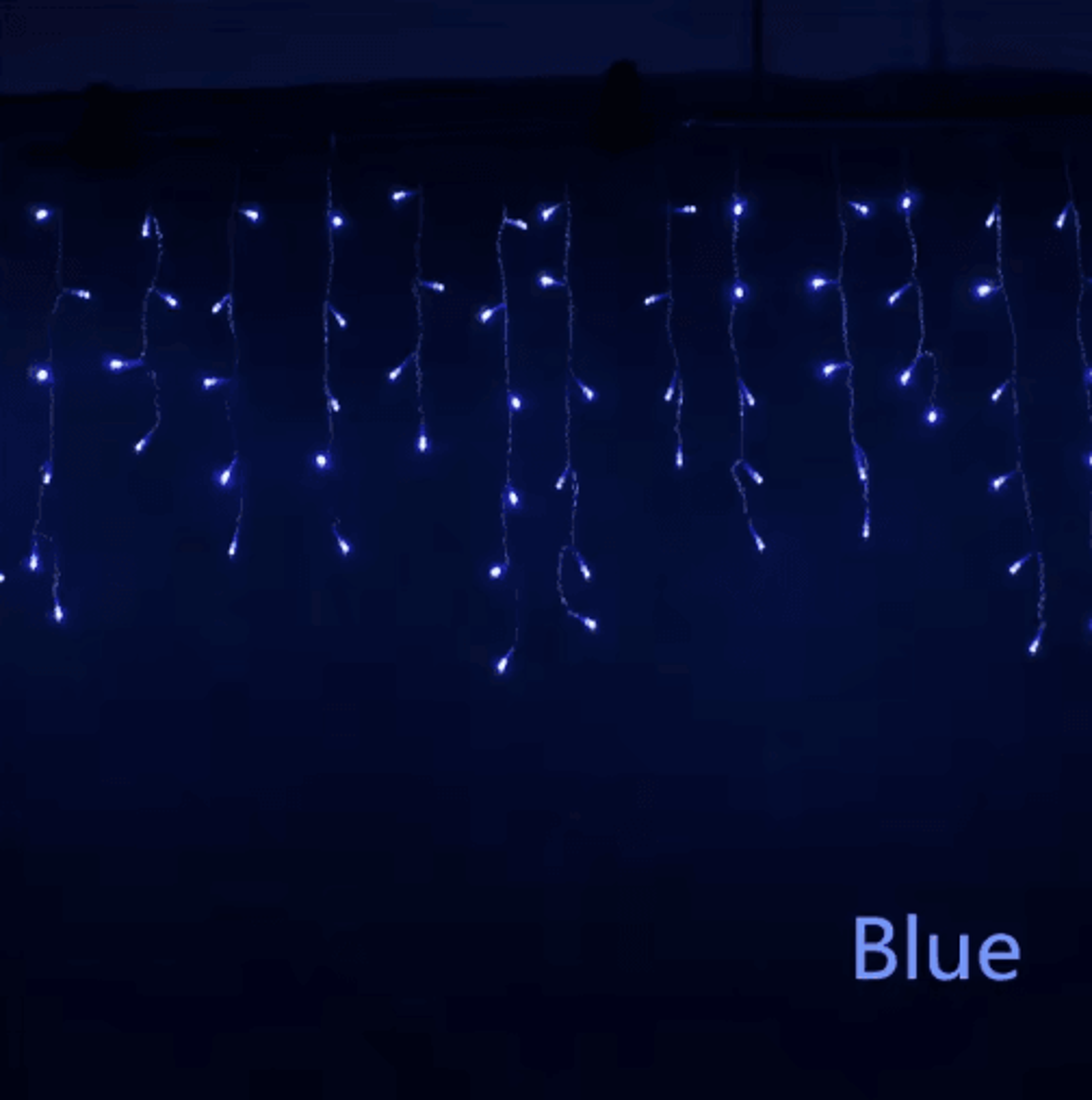 Christmas LED Icicle Curtain Lights  Waterfall Garland For Outdoor Decor 4