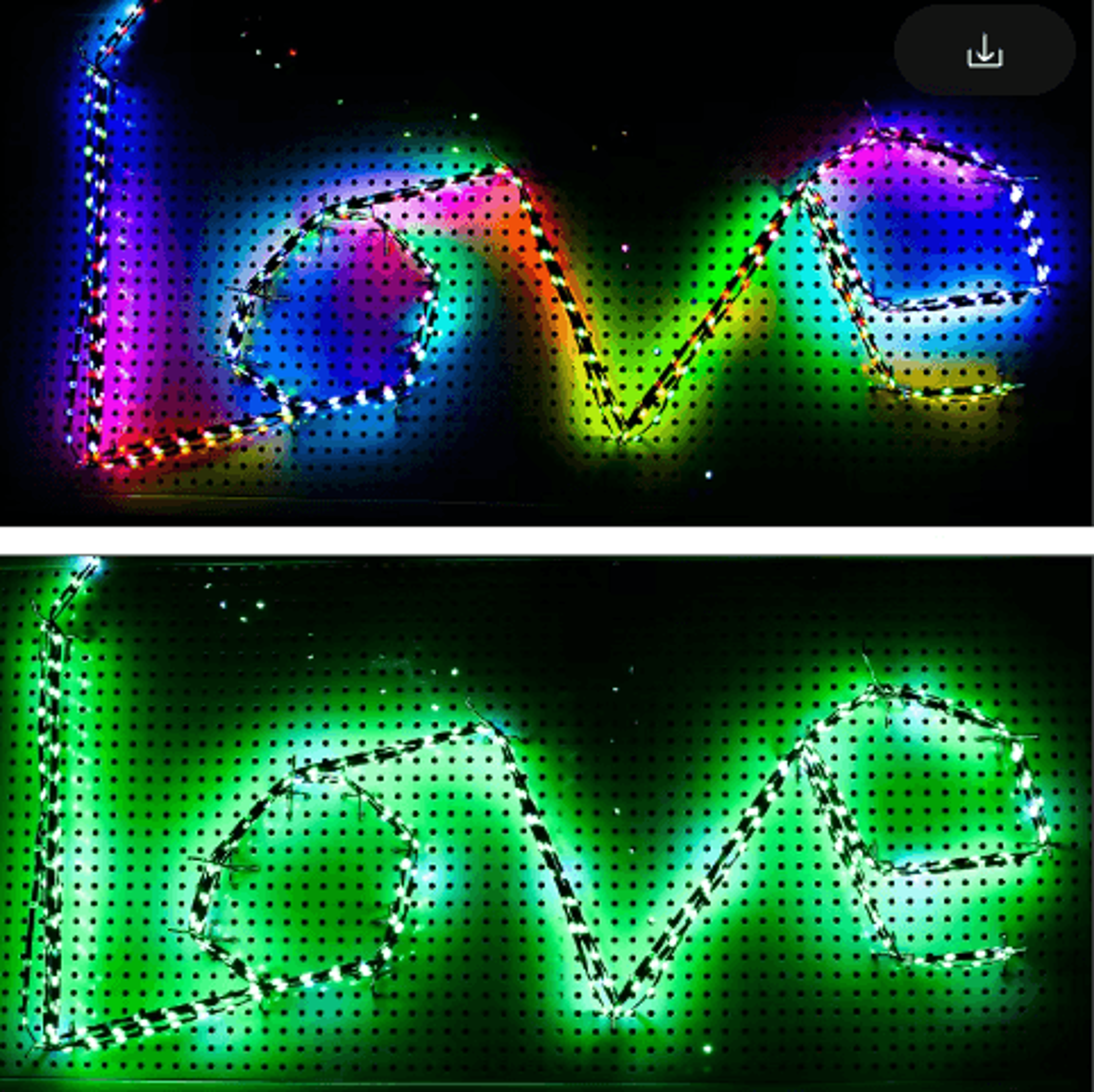 WS2811 5V RGB Addressable Curtain Lights  Waterproof Programmable LED Garland 5