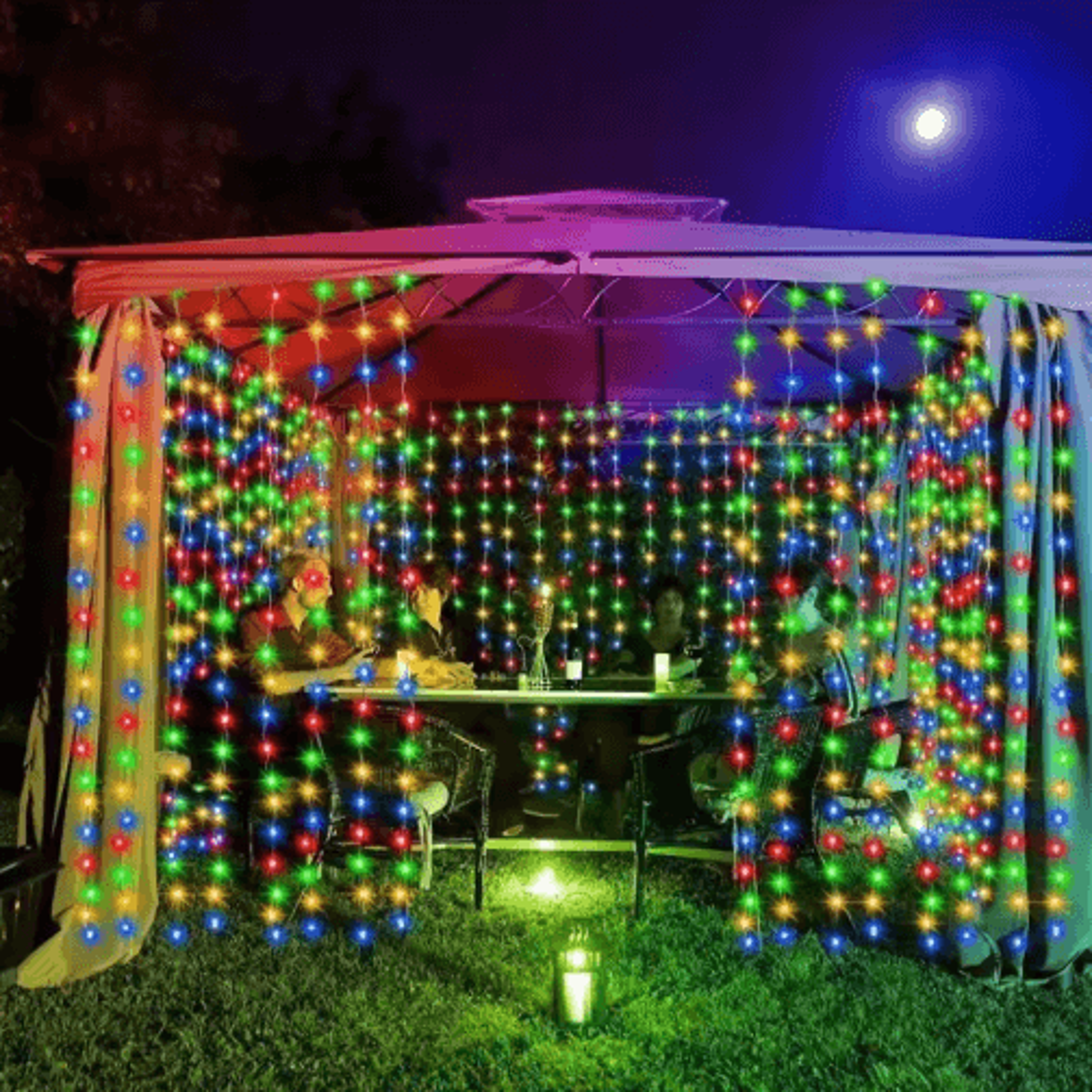 3M6M Eid LED Curtain Lights  BatteryPowered Ramadan Fairy String Lights 0