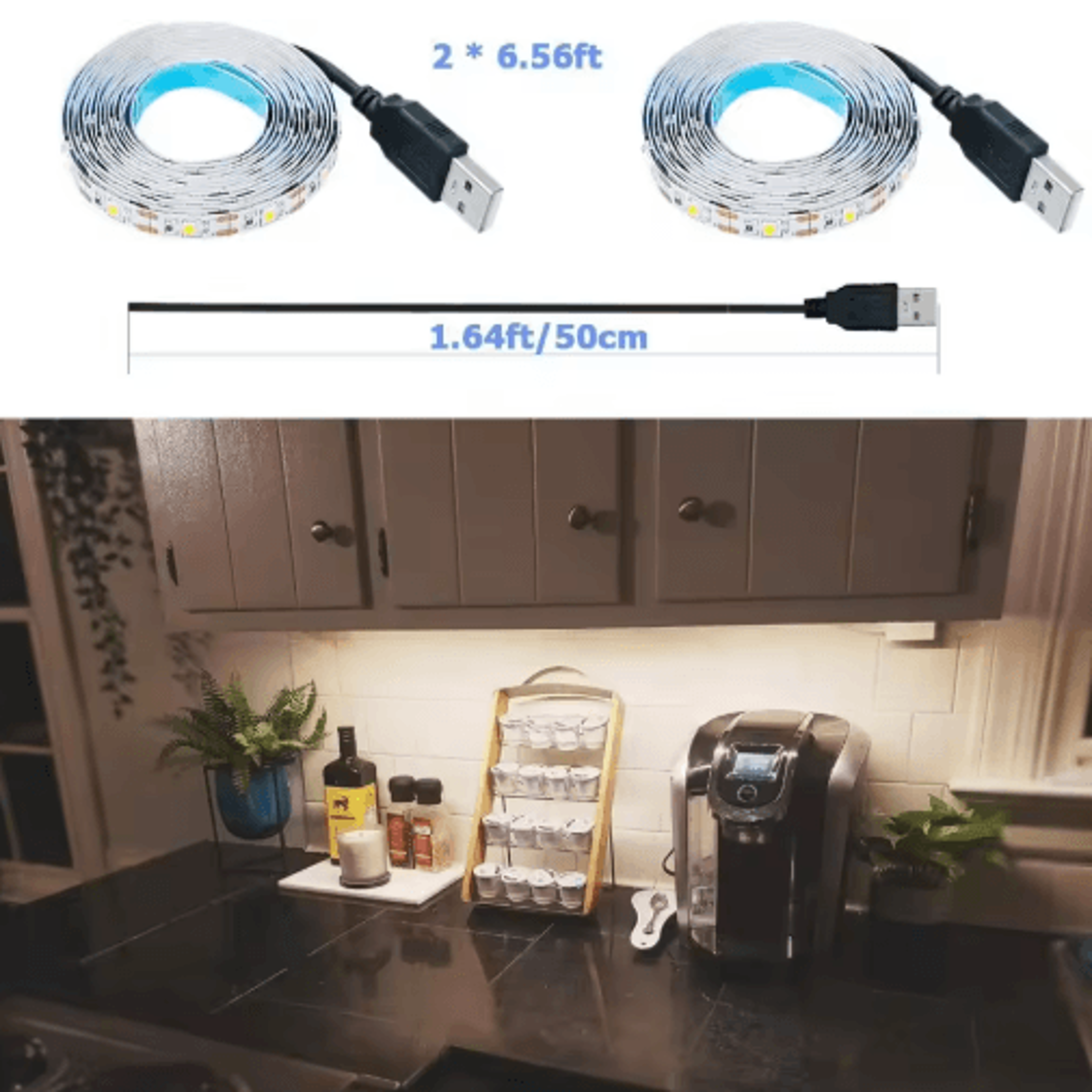15M USB 2835 LED Strip Lights  5V TV Backlight  Home Decor Tape 5