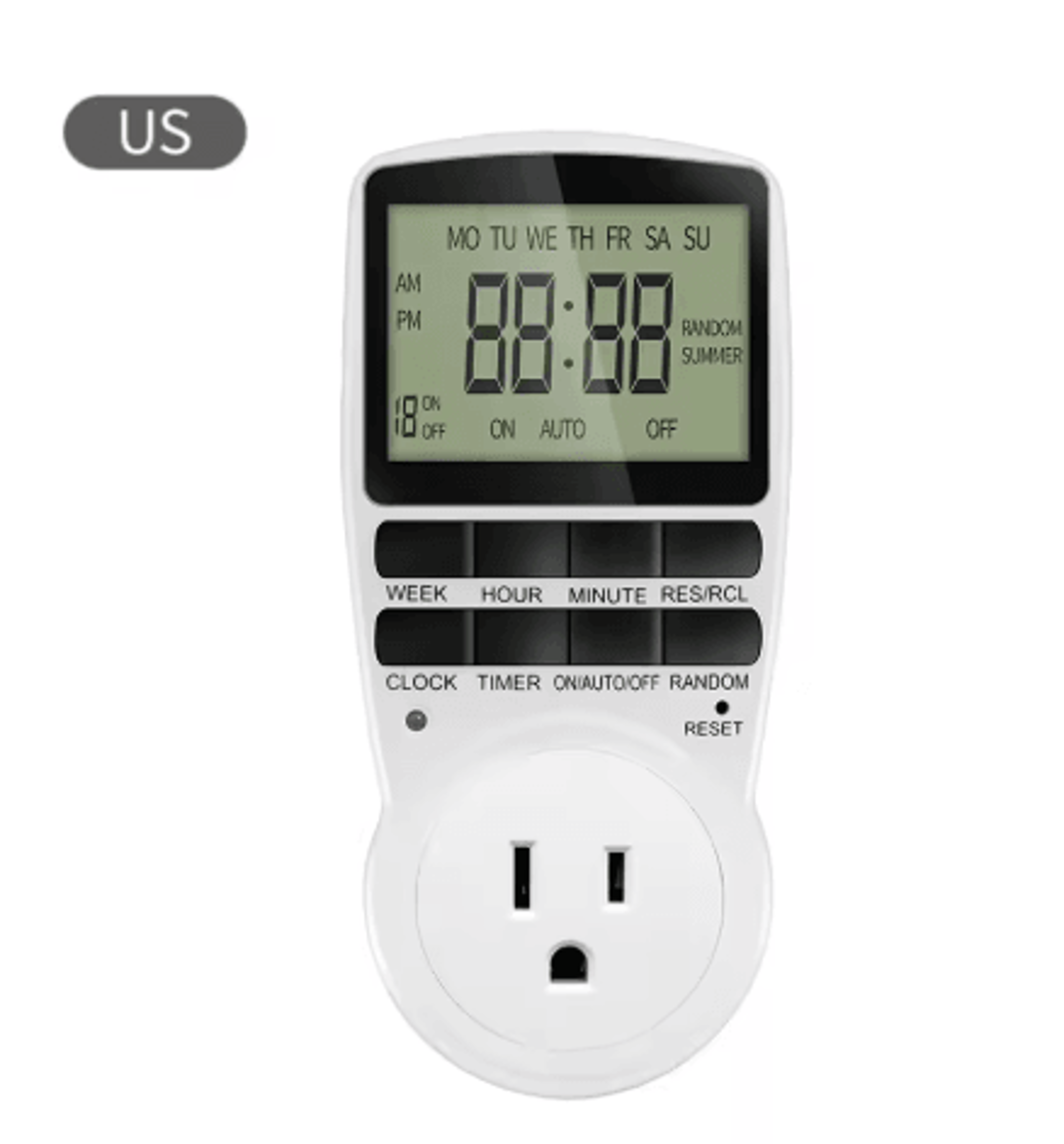 220V Digital Timer Socket  Programmable Electronic Outlet Switch 1