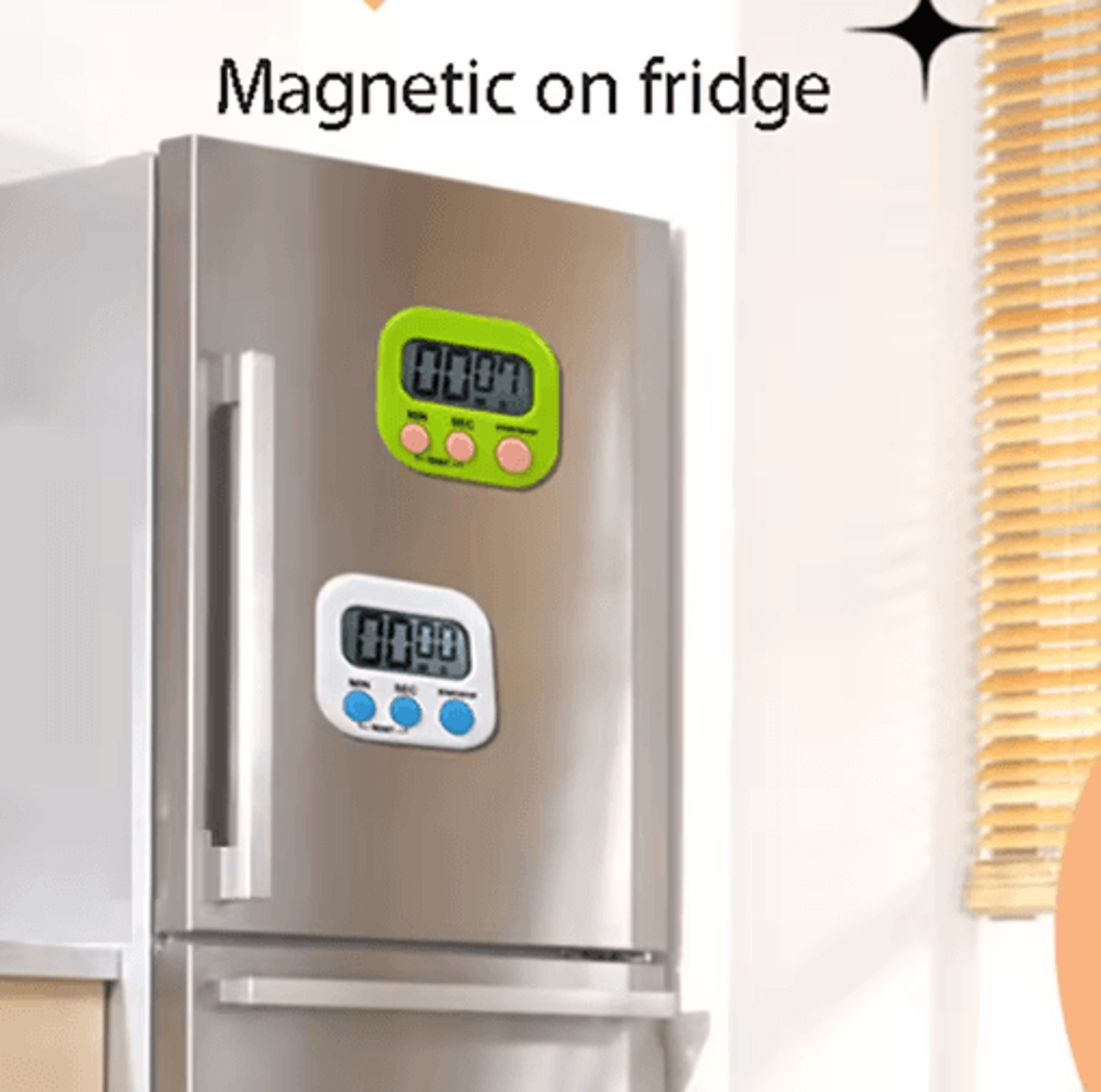 99Minute Digital Kitchen Timer  Magnetic Countdown Alarm With Stand 4
