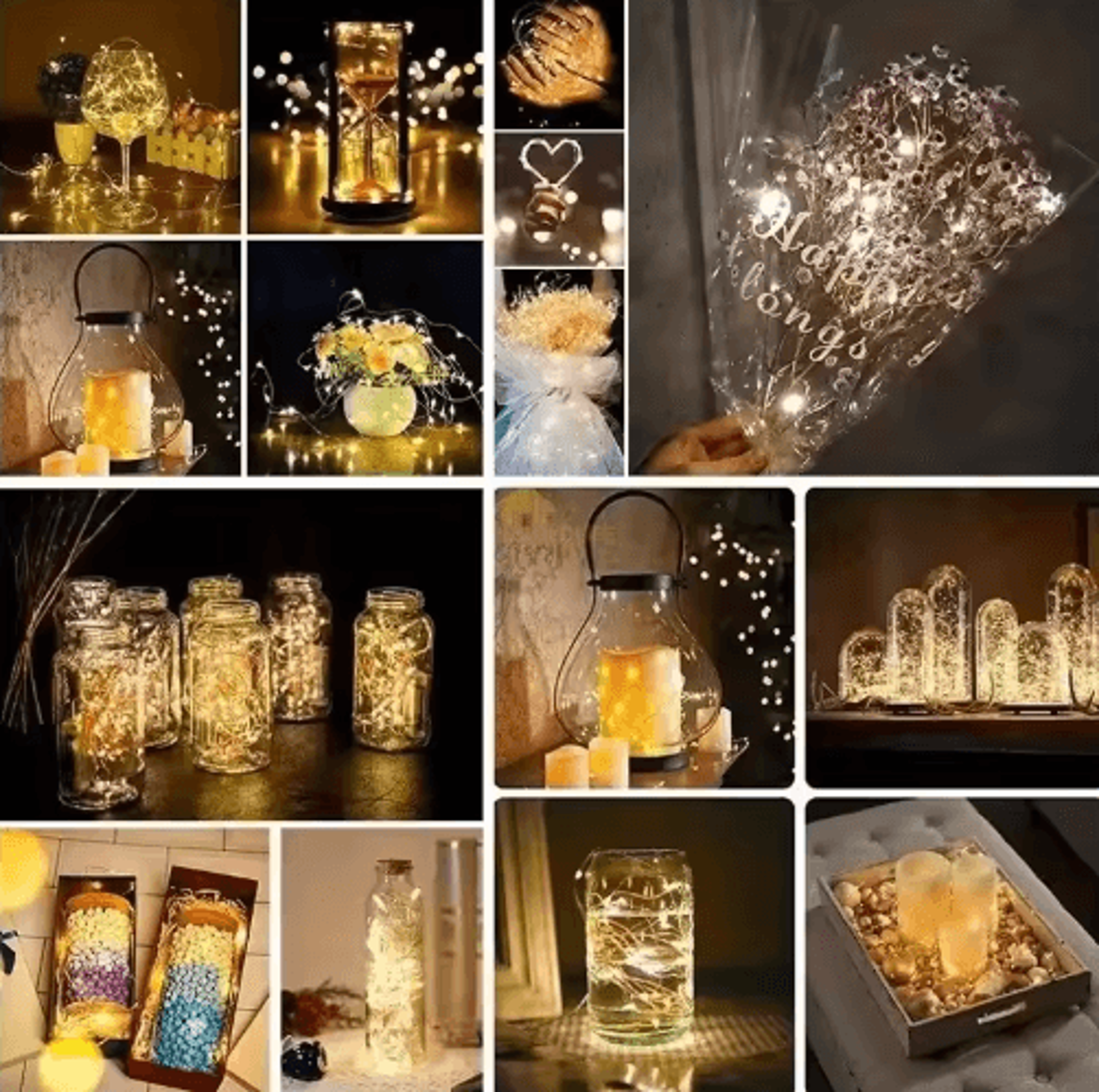 10PCS BatteryPowered LED Fairy Lights  Colored Decorative String Garlands 1