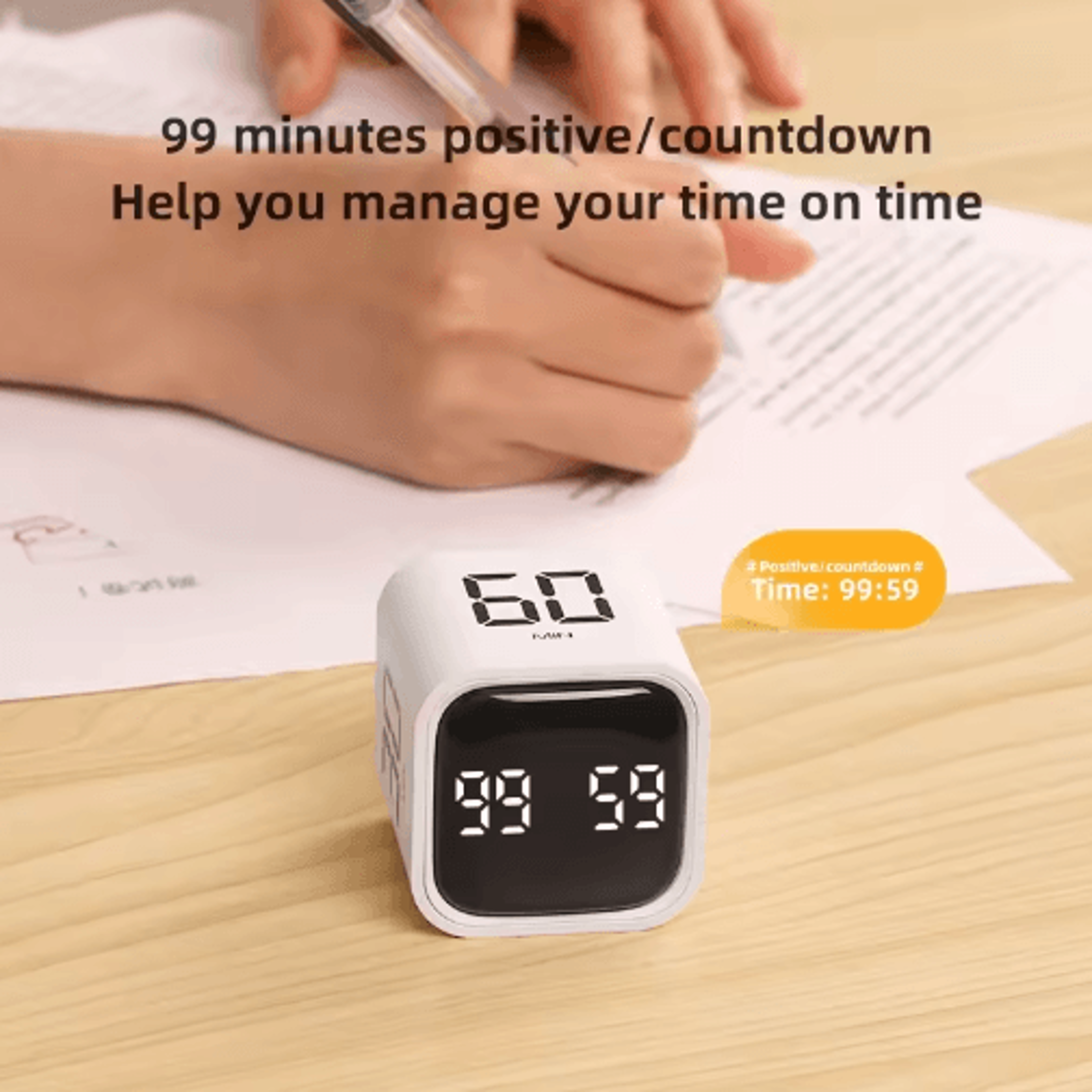 Digital Countdown Timer  Kitchen Study  Time Management Alarm 3