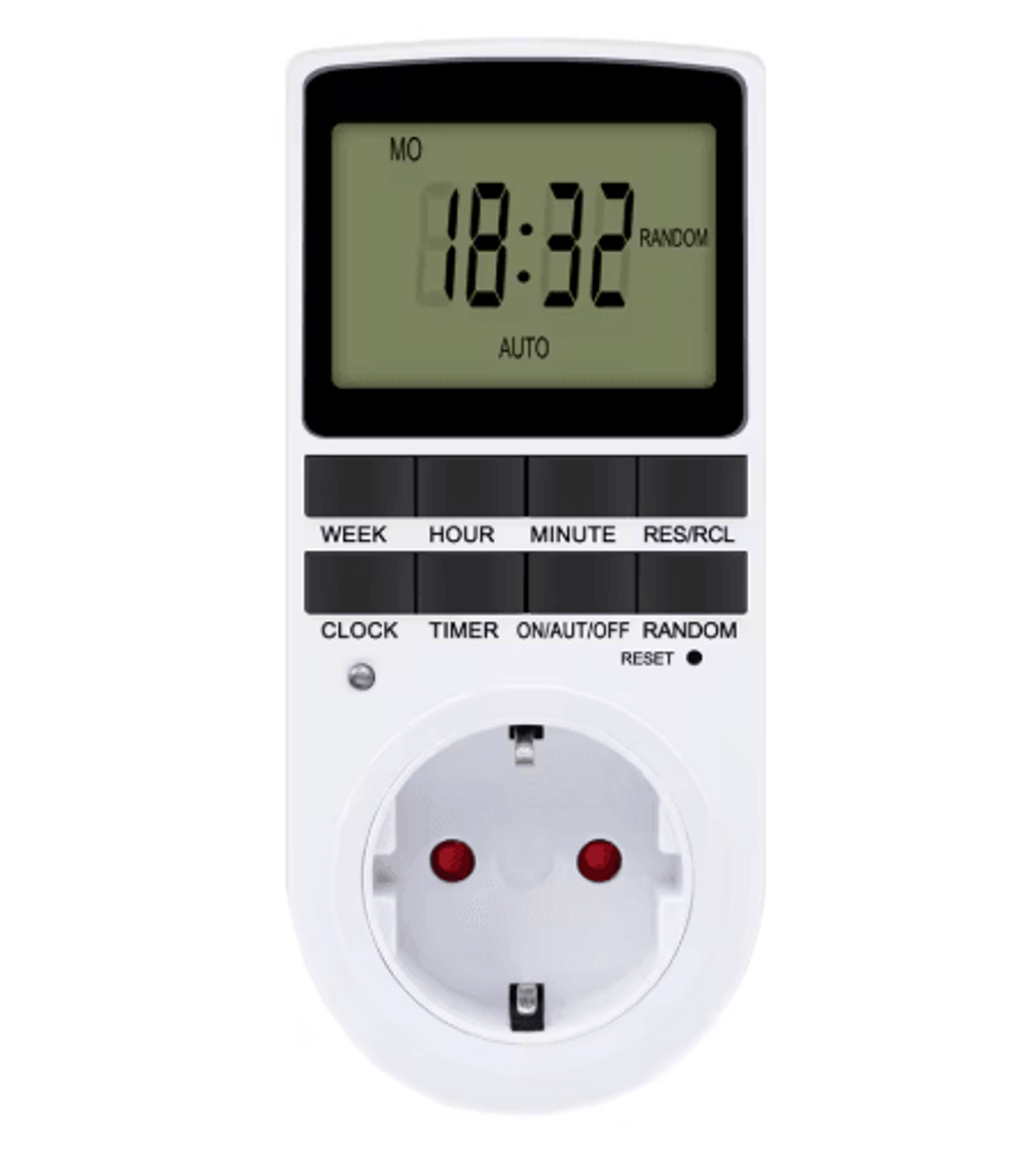 24Hour Digital Timer Outlet  220V Programmable Cyclic Timing Socket 5