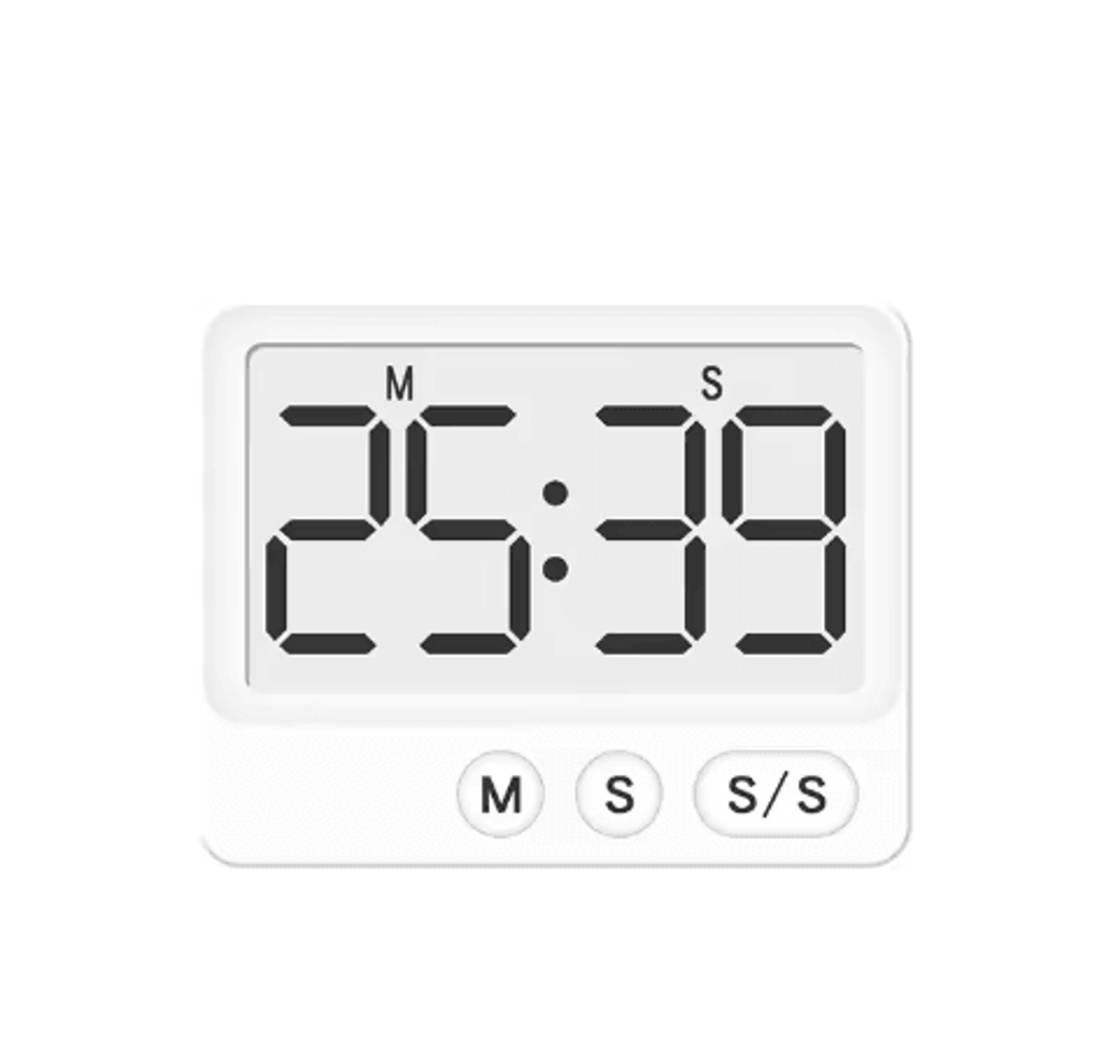 Magnetic Digital Kitchen Timer  LCD Silent Timer For Cooking  Study 1