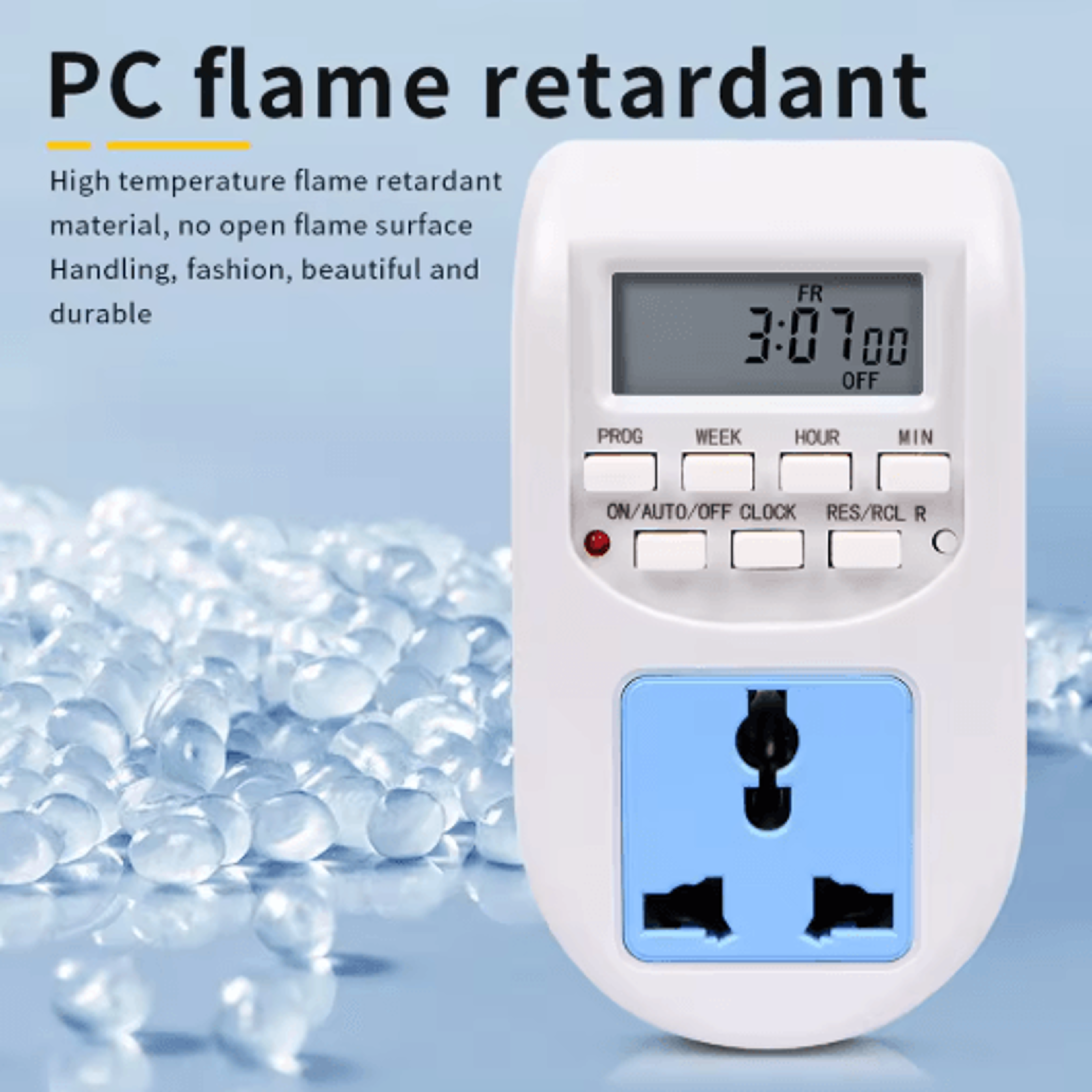 220V Weekly Digital Timer Switch  Programmable EU Plug Outlet 6