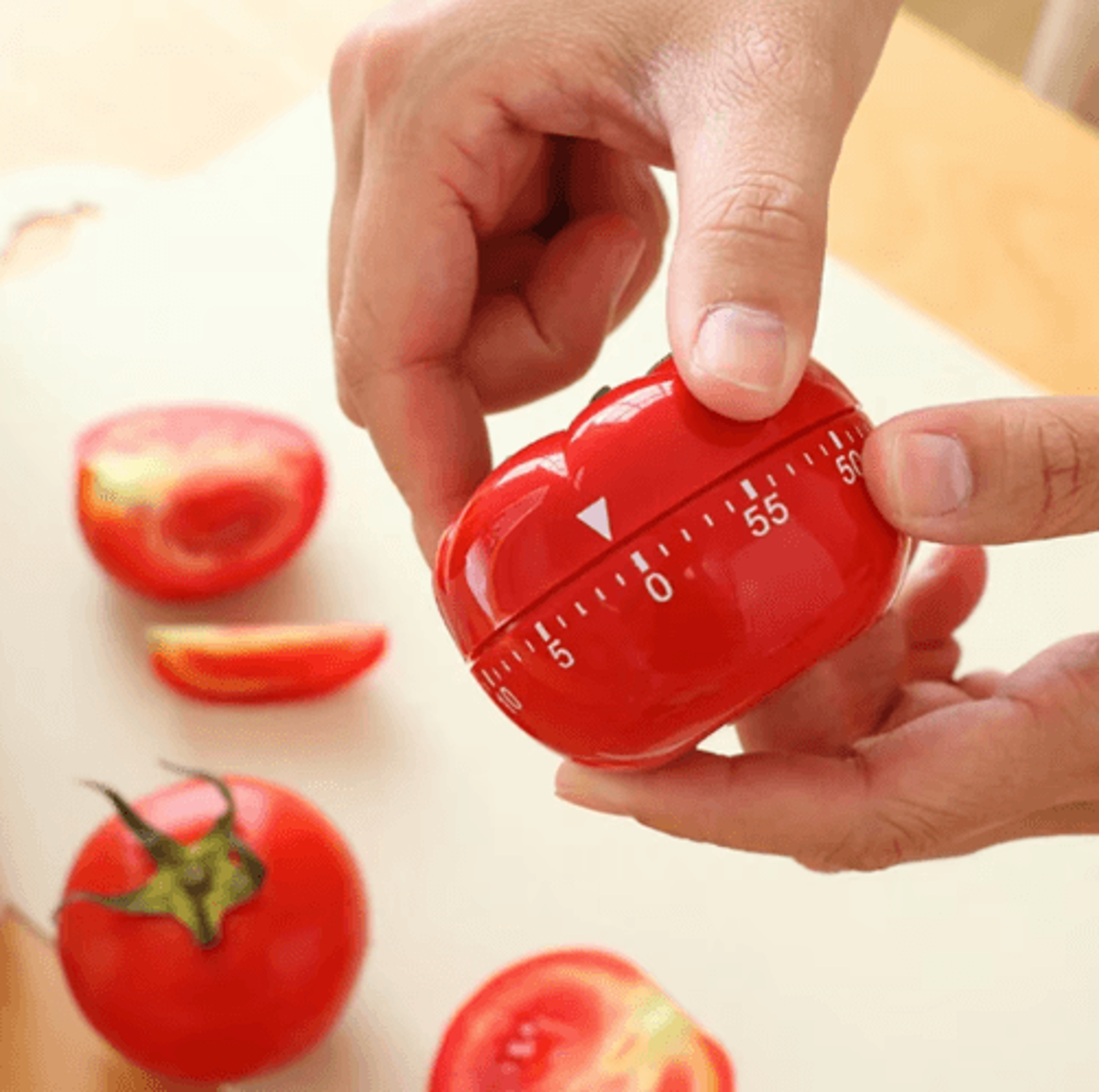 Tomato Pomodoro Kitchen Timer  Mechanical Countdown Alarm Clock 0