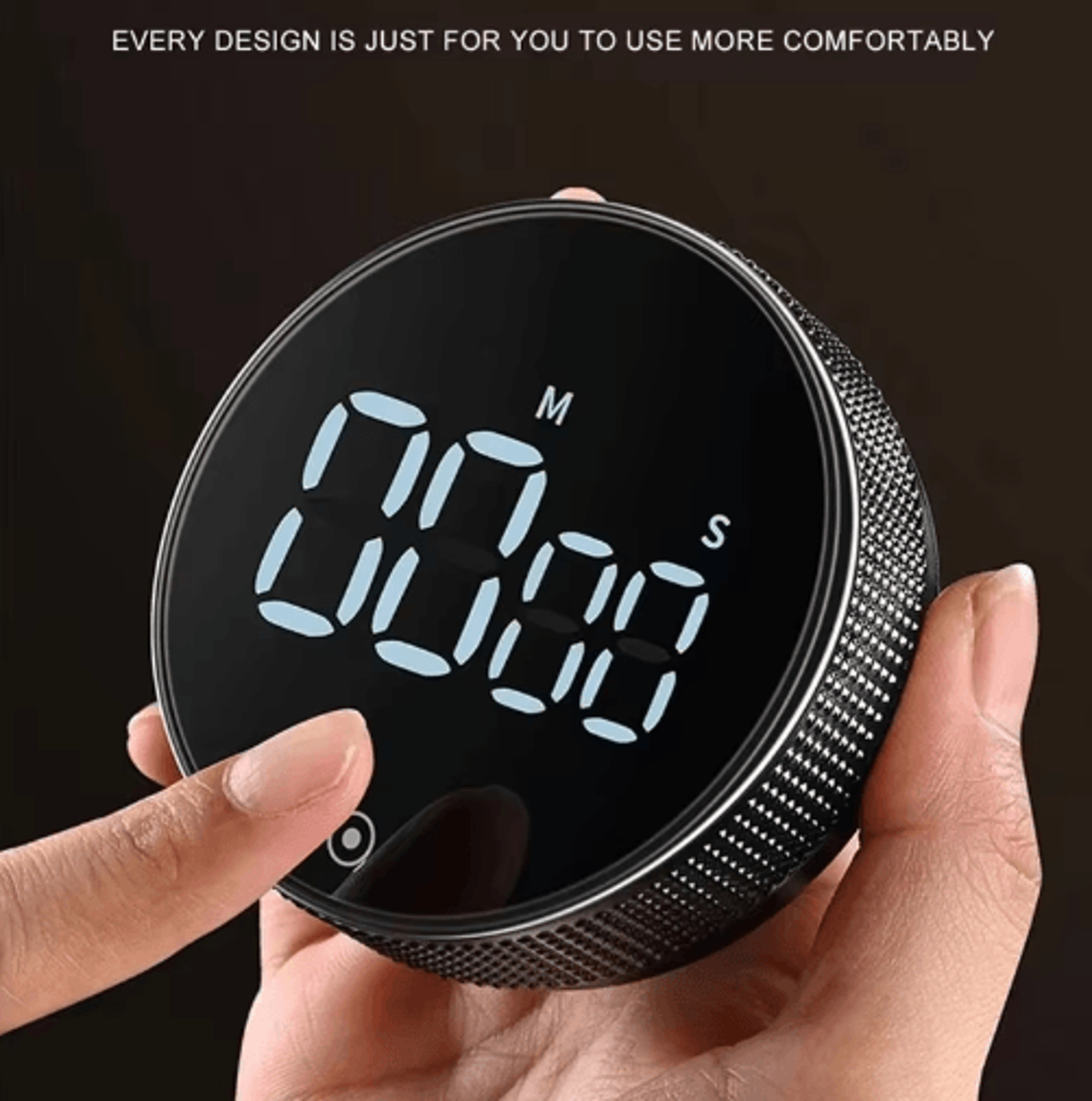Magnetic Digital Kitchen Timer  Quiet Countdown Egg Timer With Constant Light 0