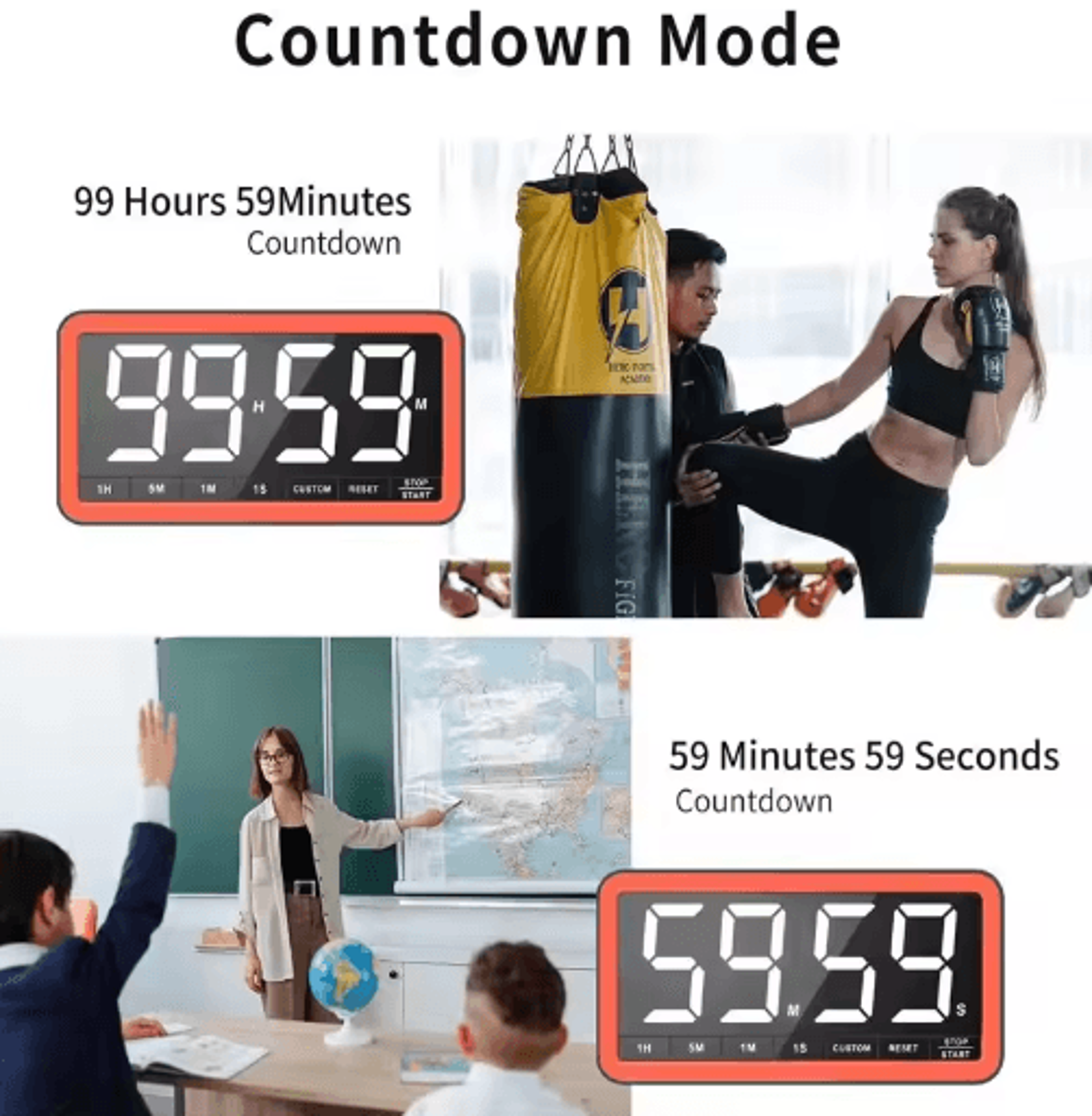 78Inch Large LCD Kitchen Timer  Digital Cooking  Baking Alarm 5